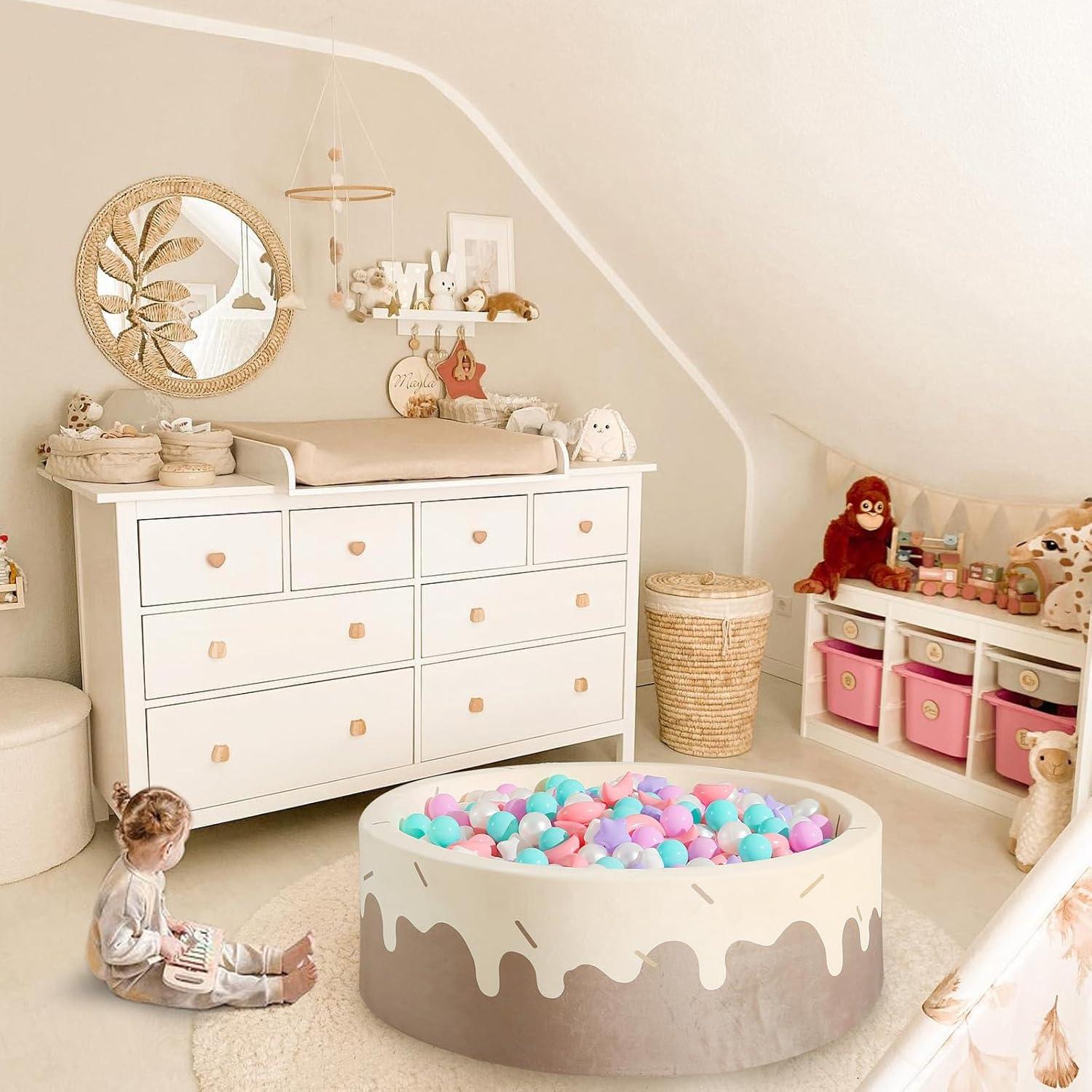 Bolas de Piscina GOGOSO 100PCS Estrellas y Lunas Colores