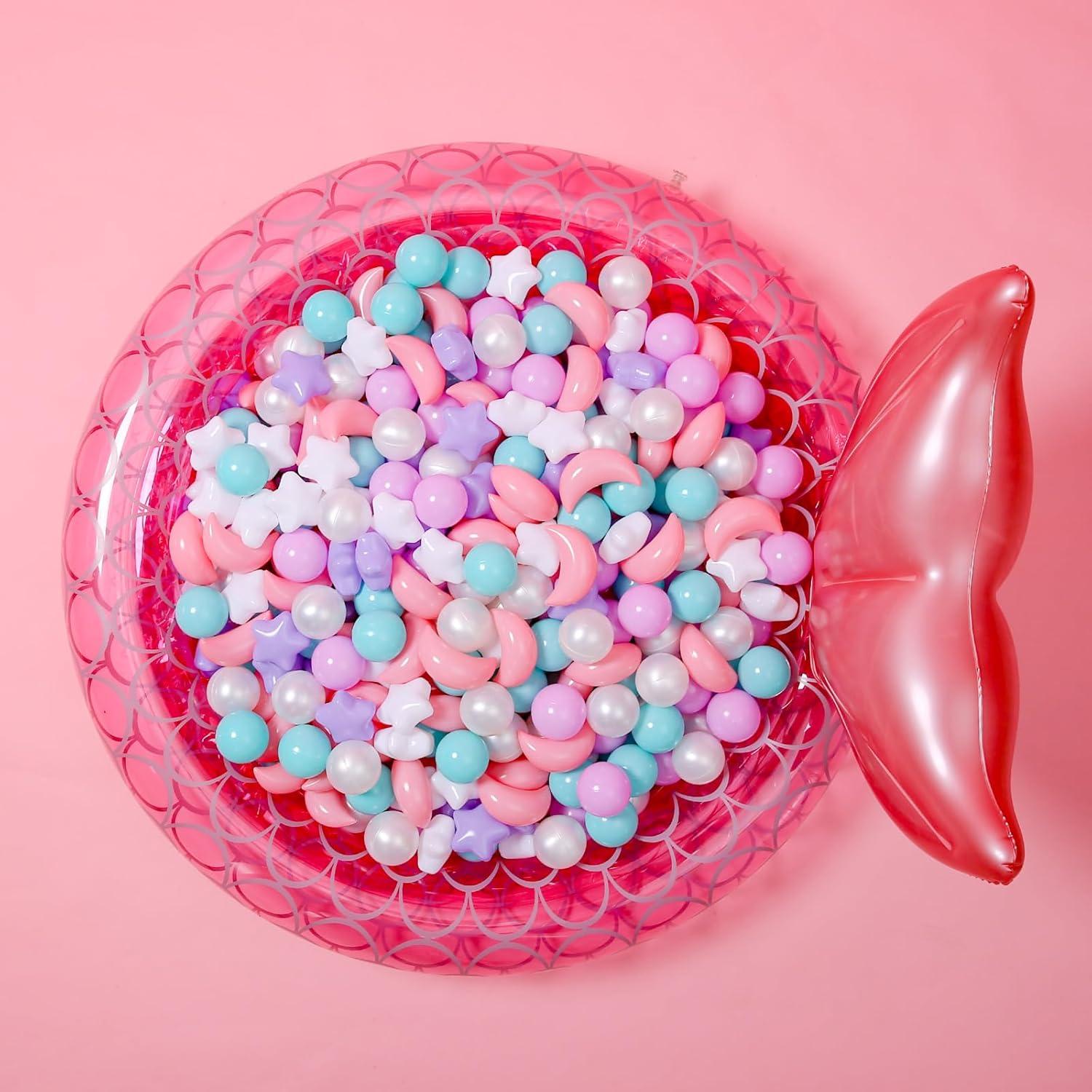 Bolas de Piscina GOGOSO 100PCS Estrellas y Lunas Colores