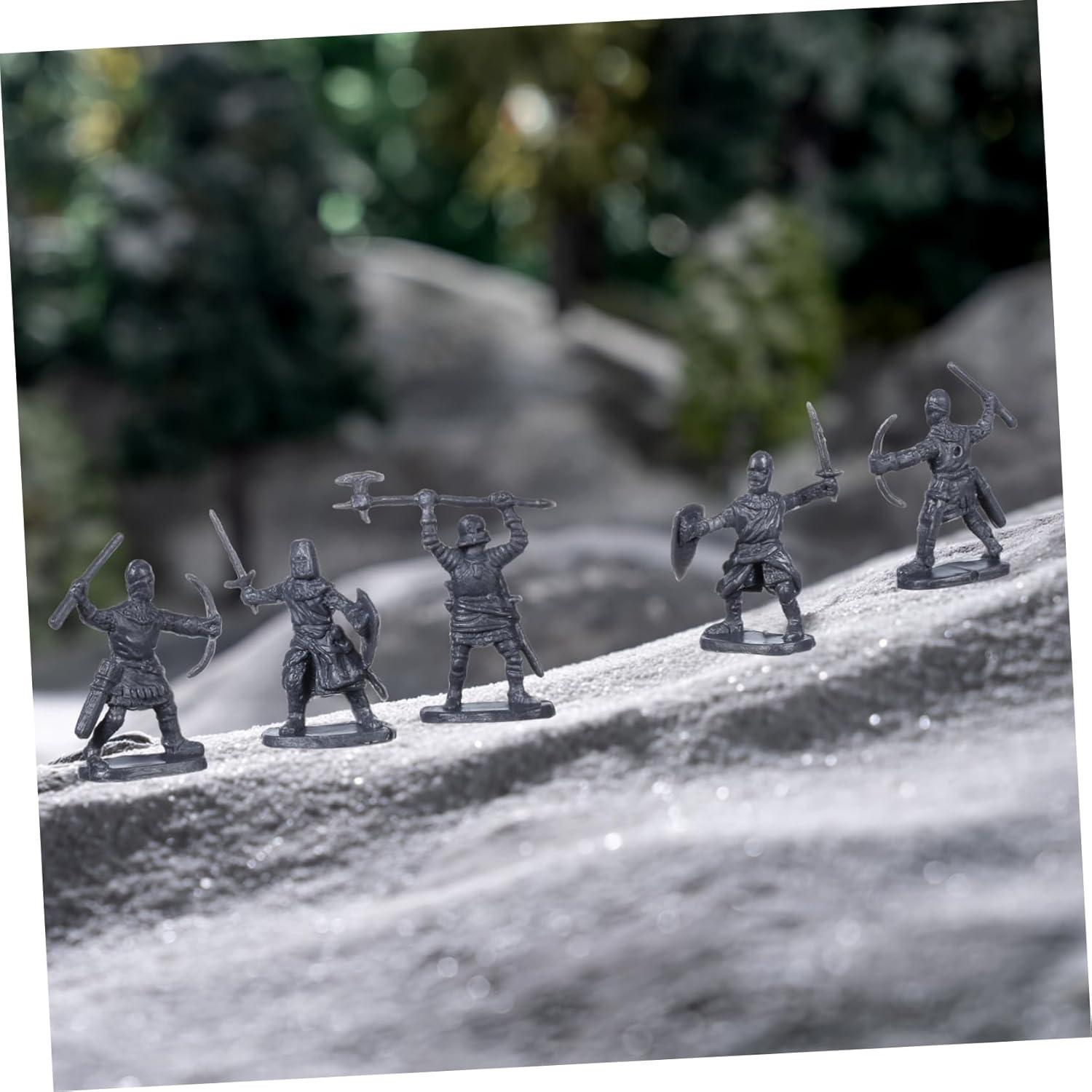 Figuras en Miniatura YARNOW 200pcs Soldados Medievales 2.5cm