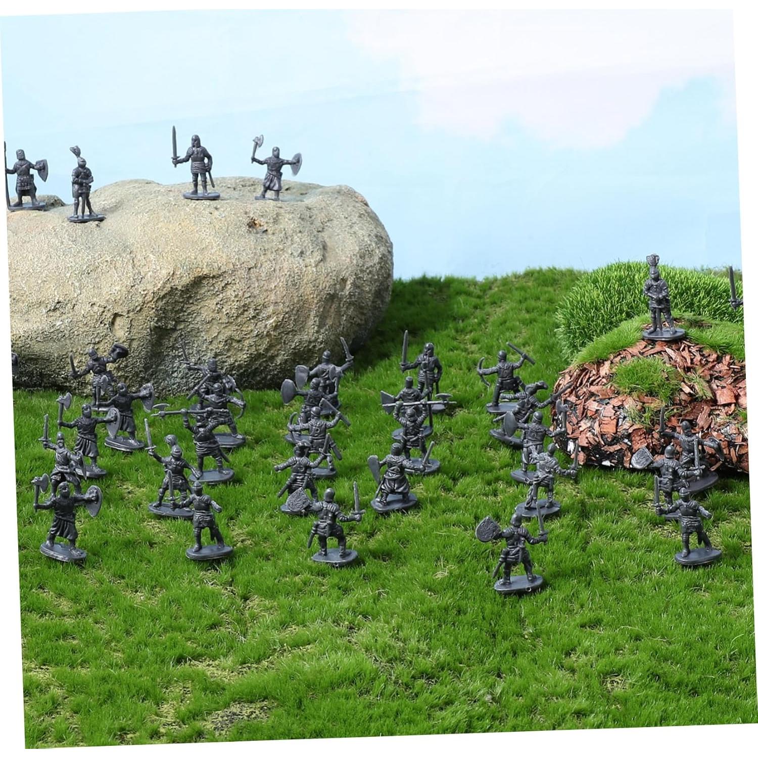 Figuras en Miniatura YARNOW 200pcs Soldados Medievales 2.5cm