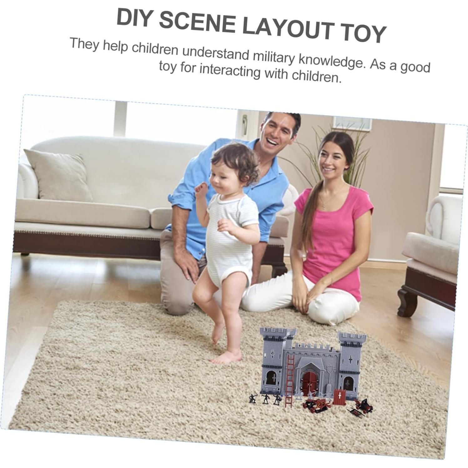 Juguete Educativo Castillo DIY Abaodam 36x25.5 cm para Niños