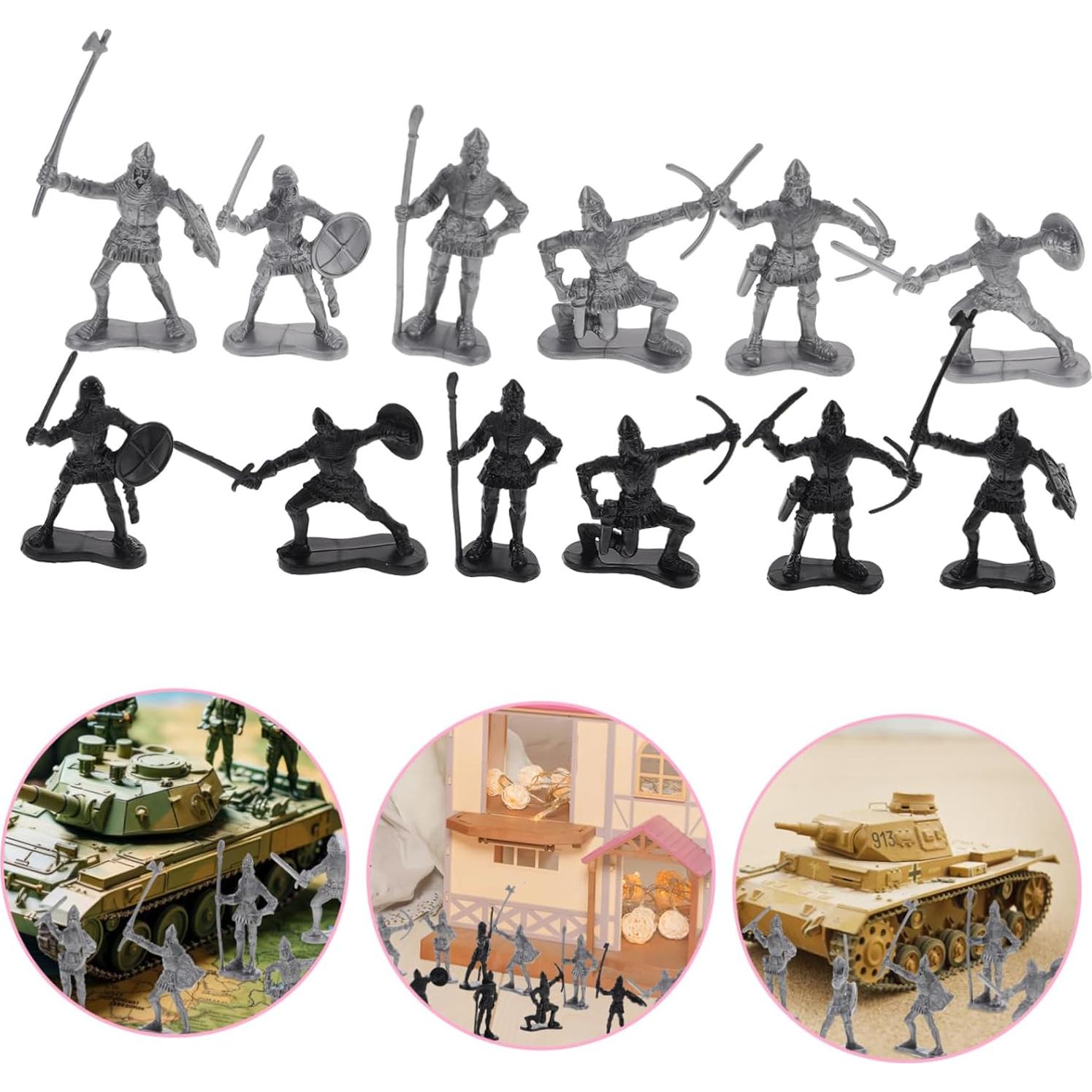 Figuras de Acción Soldados Antiguos VICASKY 60pcs Medievales