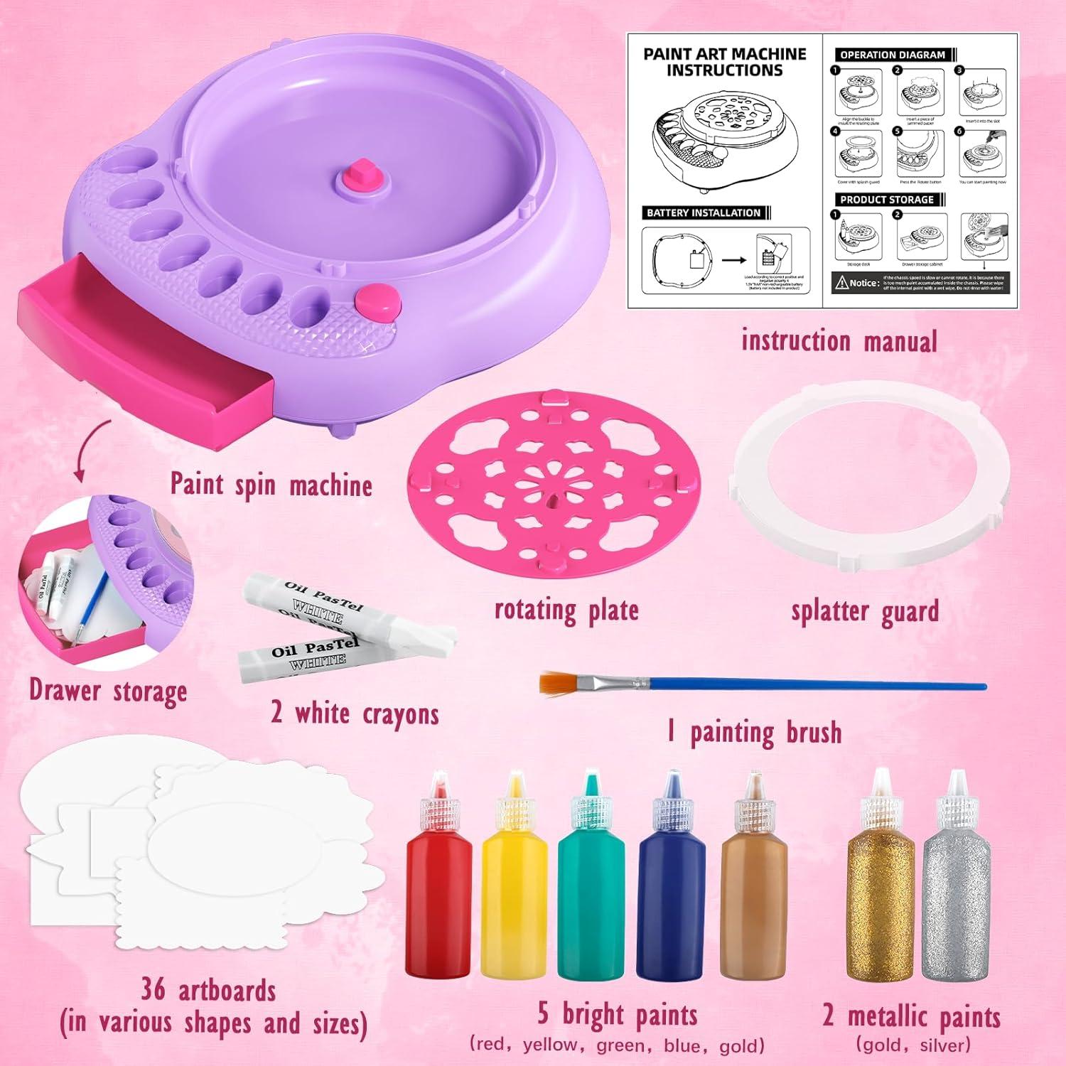 Kit de Pintura Giratoria TingingYuli para Niños 6-10 Años