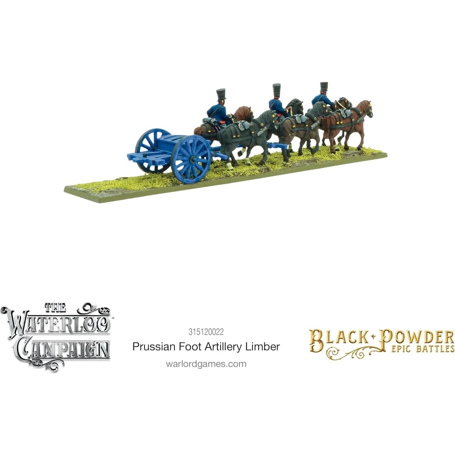 Limber de Artillería a Pie Prusiana Napoleónica Warlord