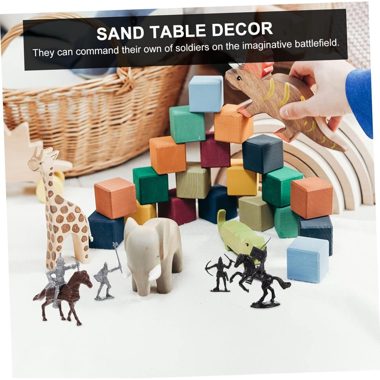 Conjunto de Soldados Medievales ERINGOGO - Figuras de Plástico 10cm