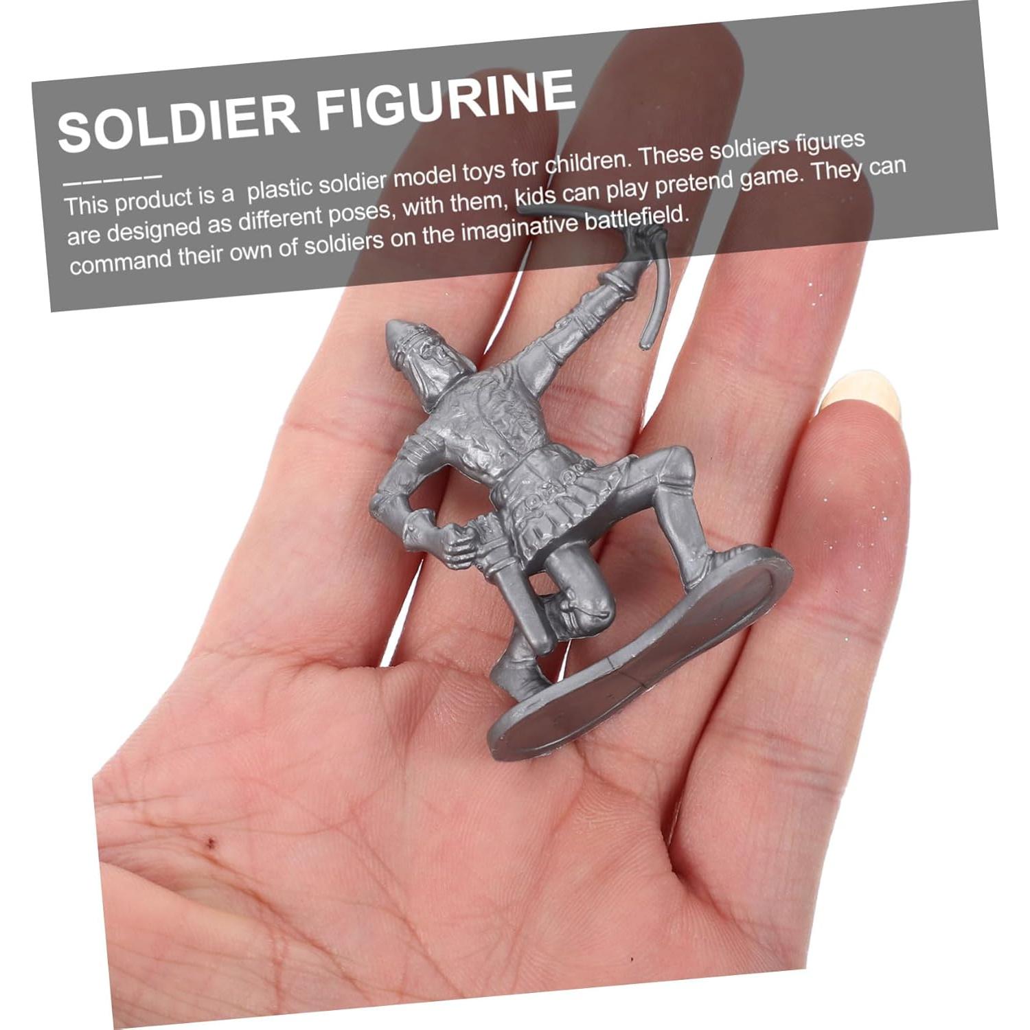 Conjunto de Soldados Medievales ERINGOGO - Figuras de Plástico 10cm