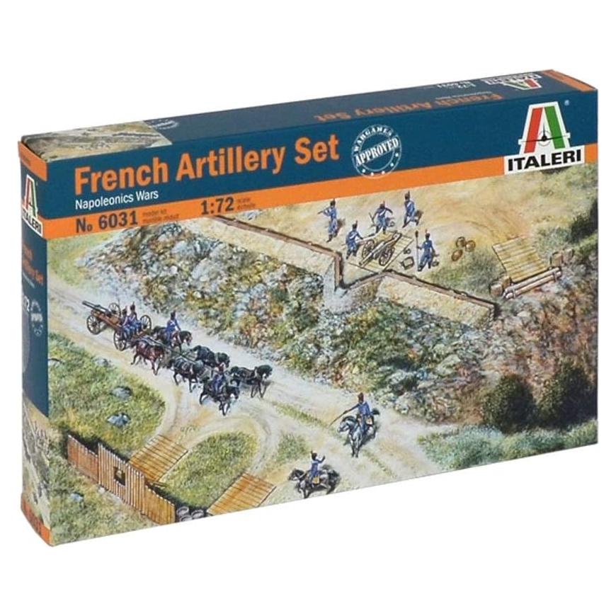 Kit de Modelo Militar Italeri 1:72 Artillería Francesa