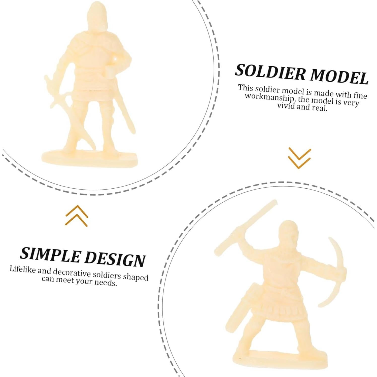 200 Figuras de Soldados Miniatura ERINGOGO - Accesorios Jardín