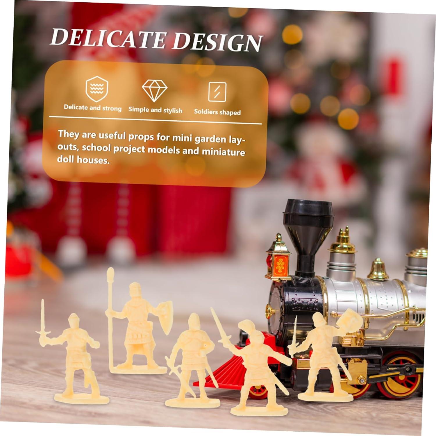 200 Figuras de Soldados Medievales Miniatura Toddmomy