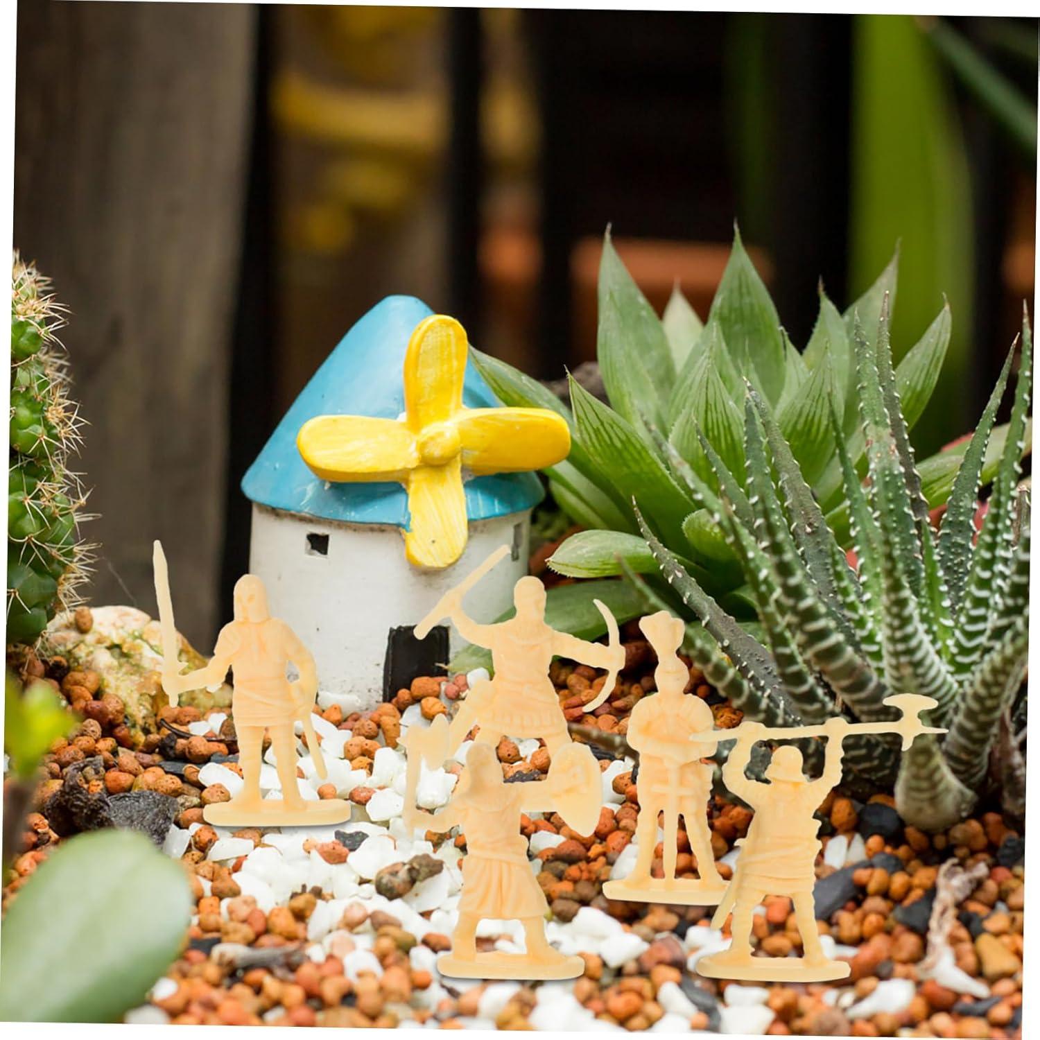 200 Figuras de Soldados Medievales Miniatura Toddmomy