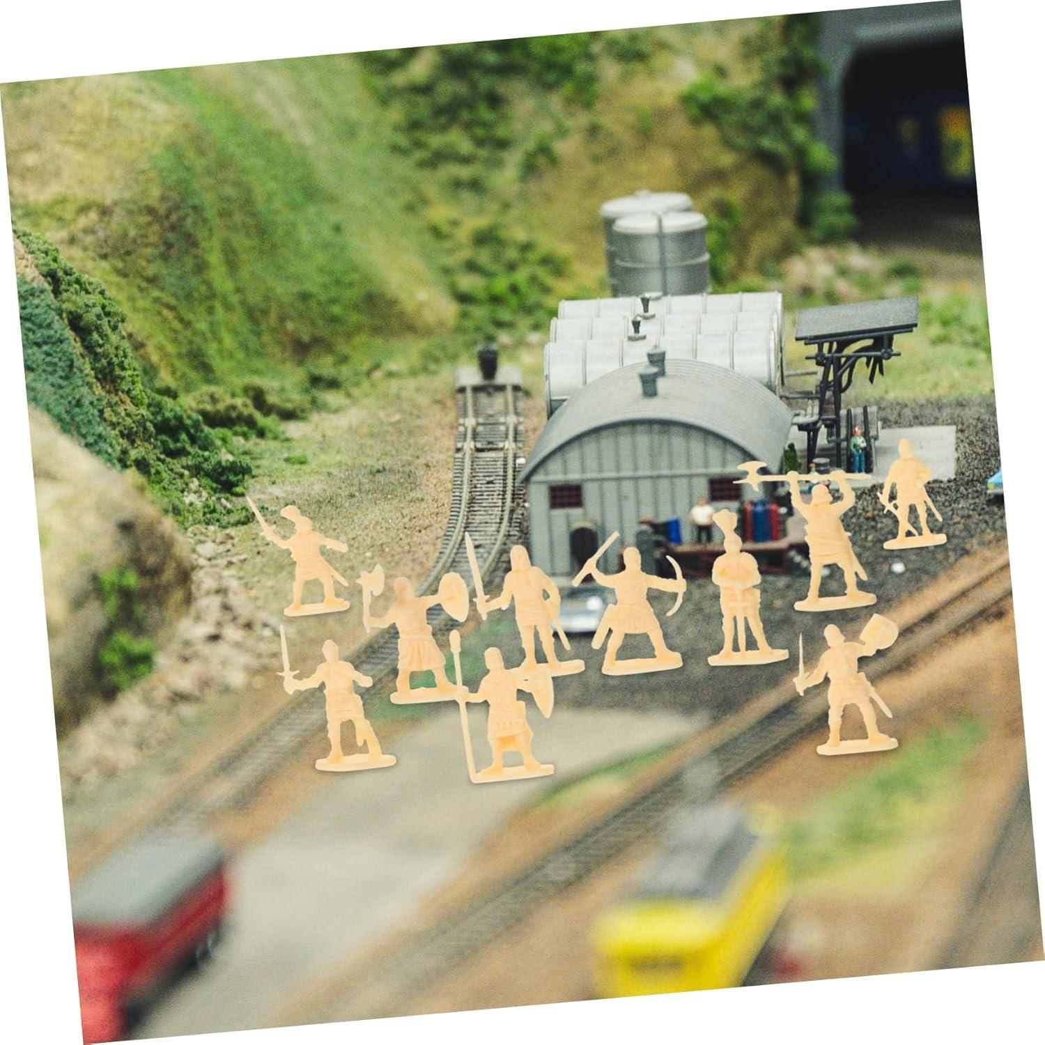 200 Figuras de Soldados Medievales Miniatura Toddmomy