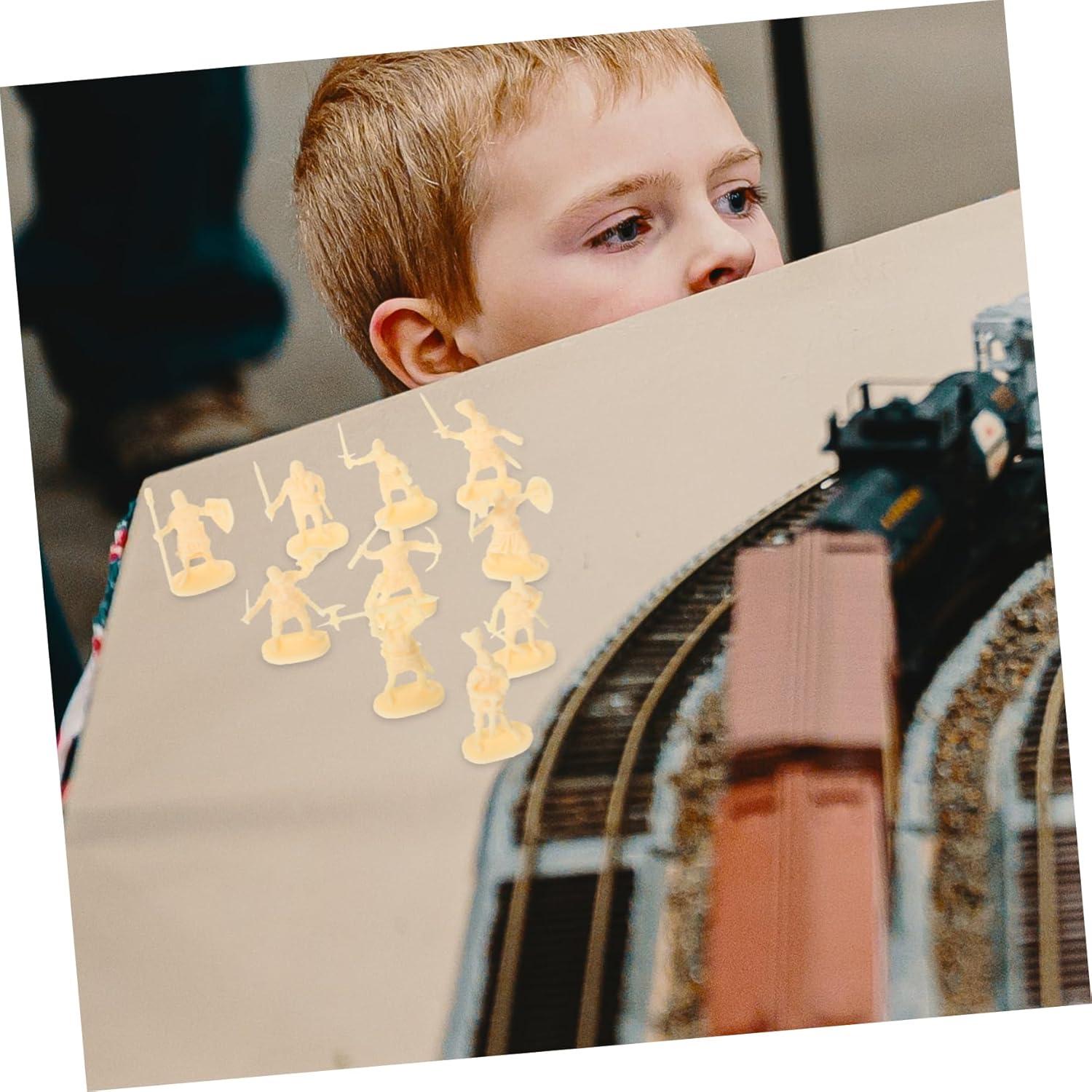 200 Figuras de Soldados Medievales Miniatura Toddmomy