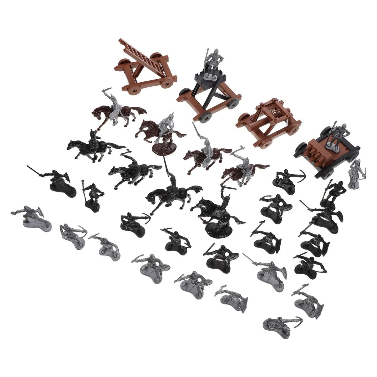 Conjunto de Figuras de Soldados Medievales UPKOCH con Caballos