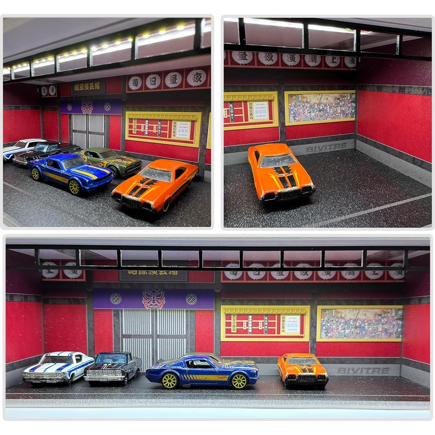 Estuche de Exhibición Bivitre 1:64 con Luz LED y Acrílico