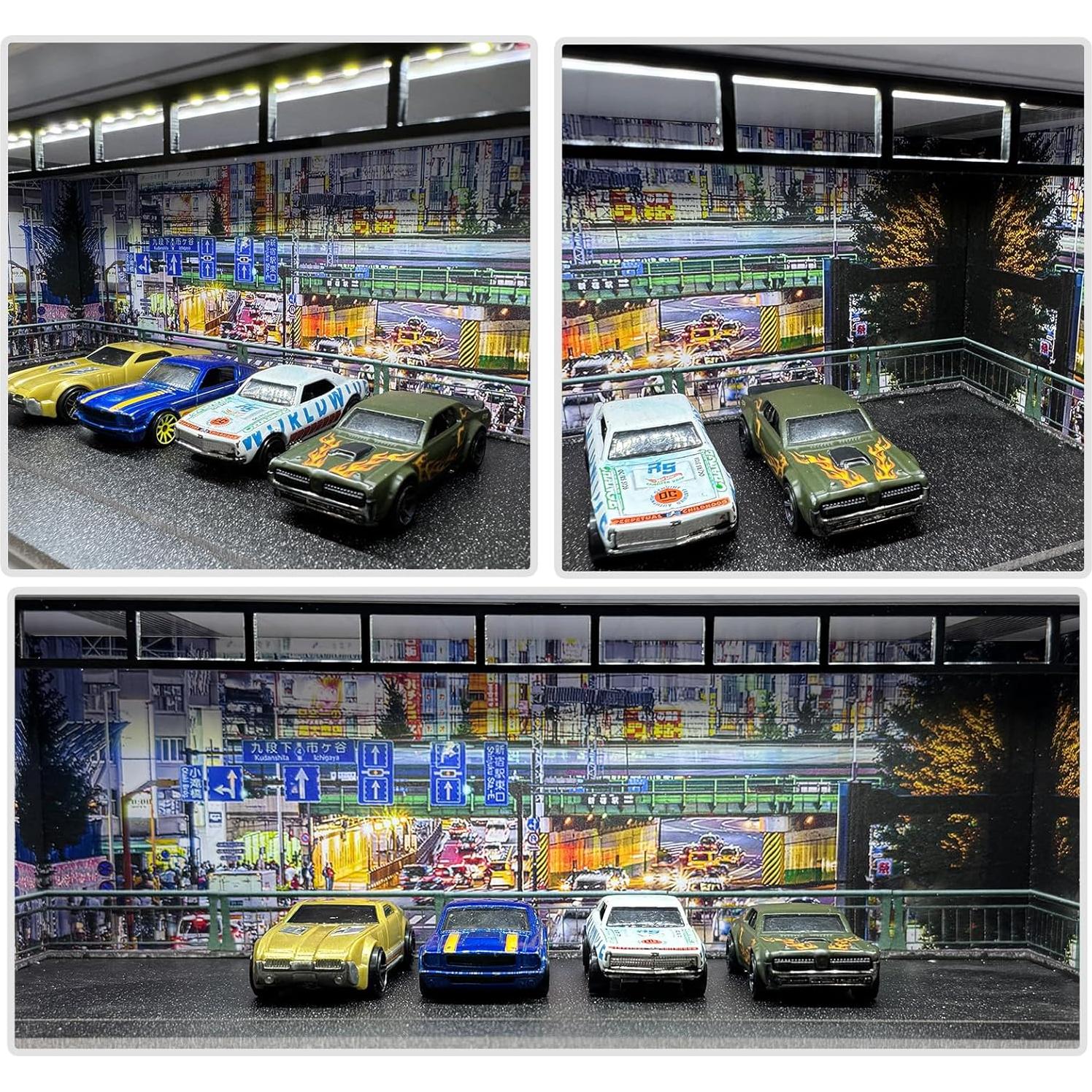 Estuche de Exhibición Bivitre 1:64 con Luz LED y Acrílico