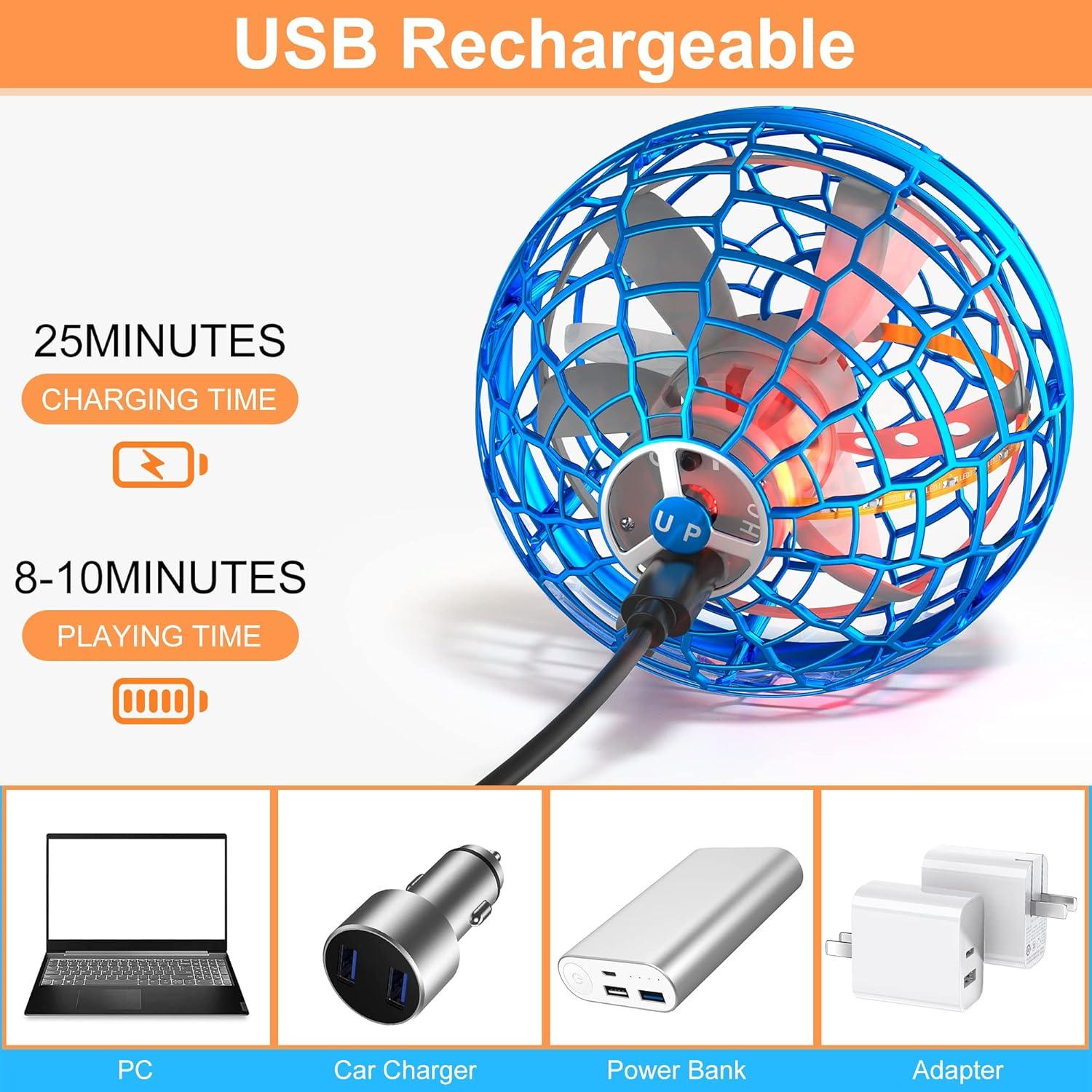 Bola Voladora Dron Amoyasite TSM004 LED para Niños 6+