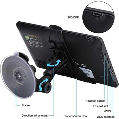 Navegador GPS NAVRUF 7" con mapas 2025 y alertas de ruta