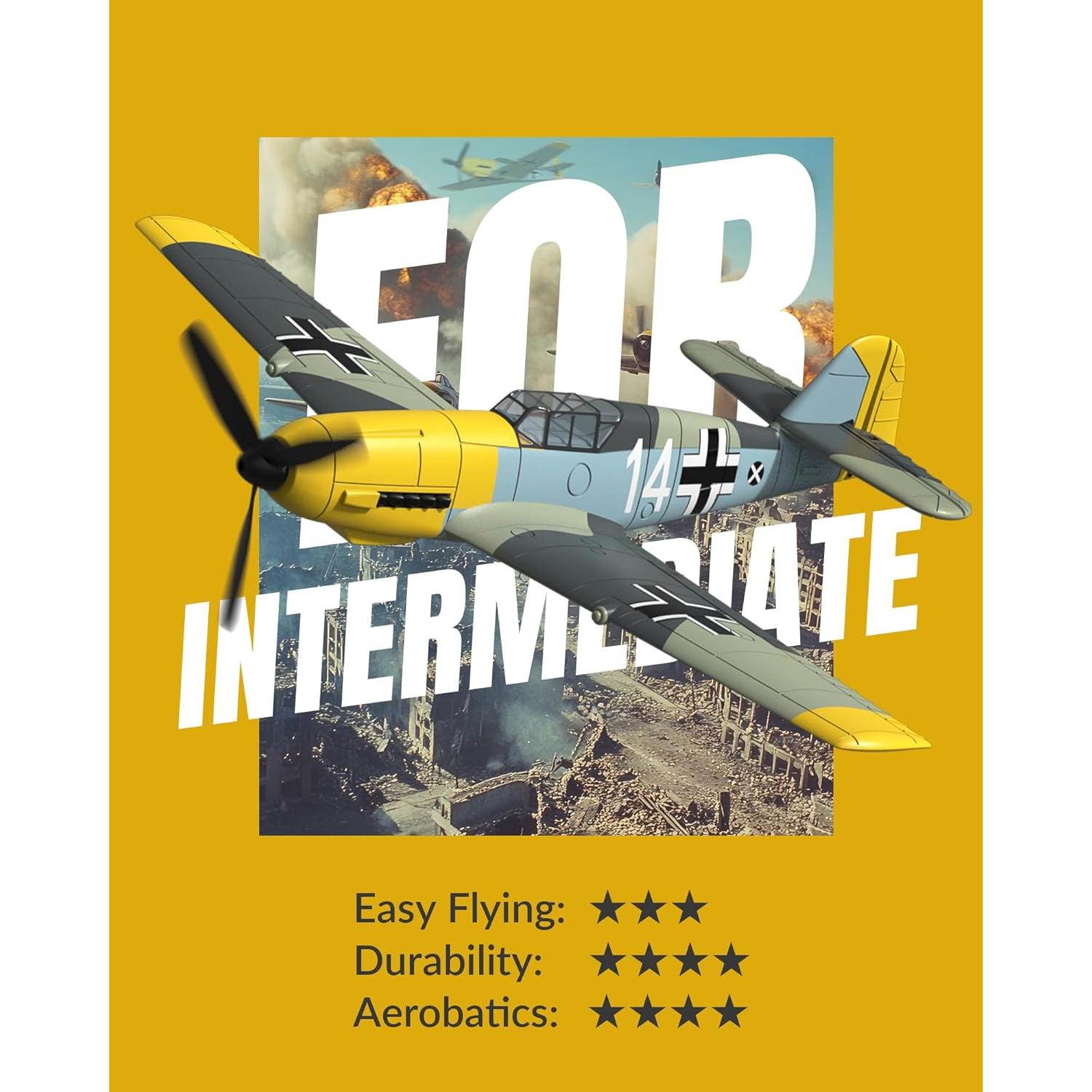 Avión RC EXHOBBY BF109 4 Canales con Giroscopio