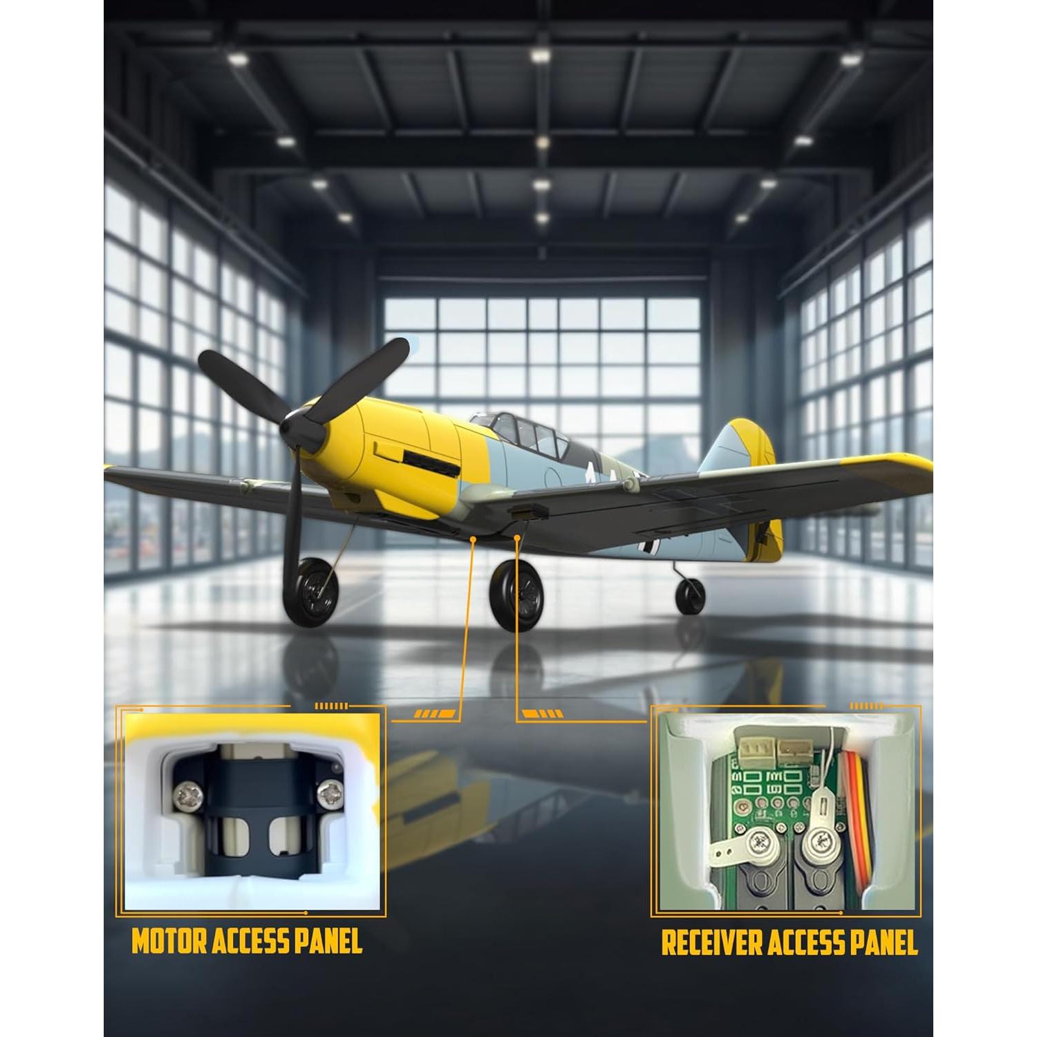 Avión RC EXHOBBY BF109 4 Canales con Giroscopio