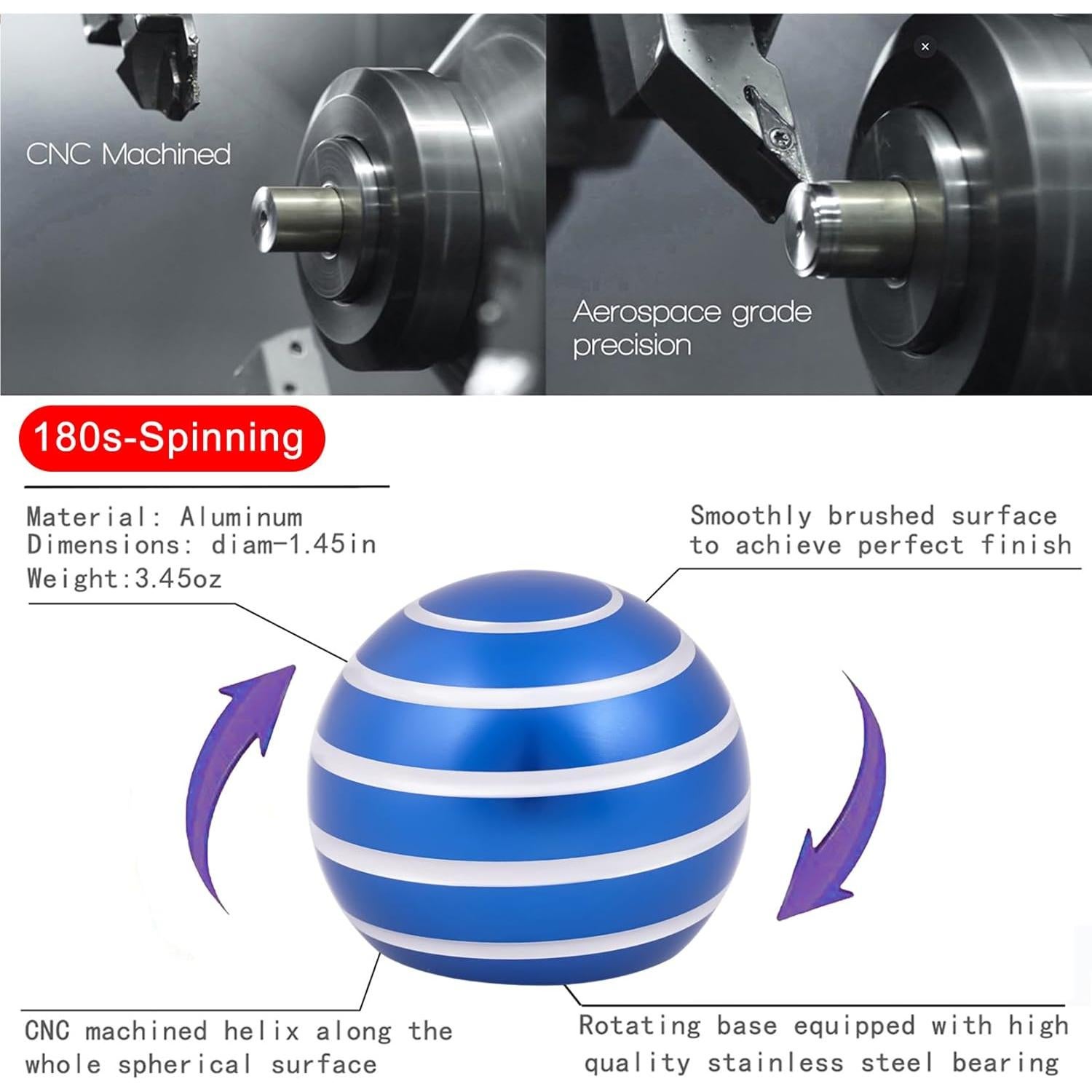 Juguete de Escritorio Kinetic Samilalago Azul 3.76 cm Alivio Estrés
