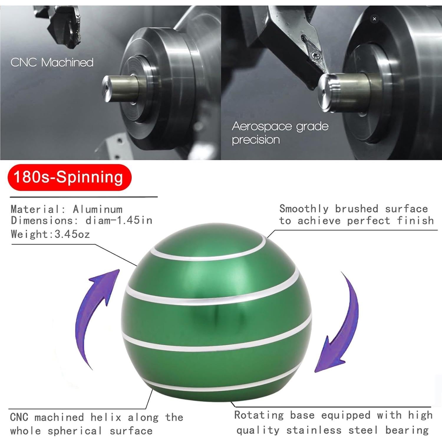 Juguete de Escritorio Kinetico Samilalago Verde Alivio Estrés