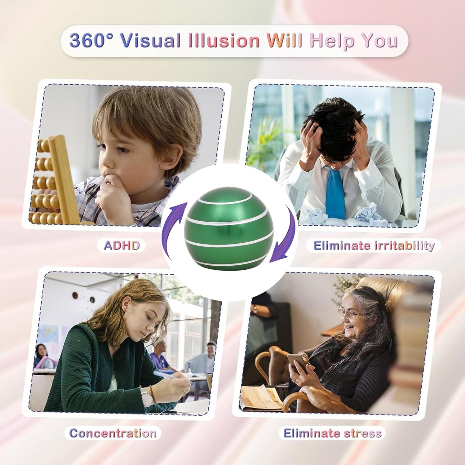 Juguete de Escritorio Kinetico Samilalago Verde Alivio Estrés