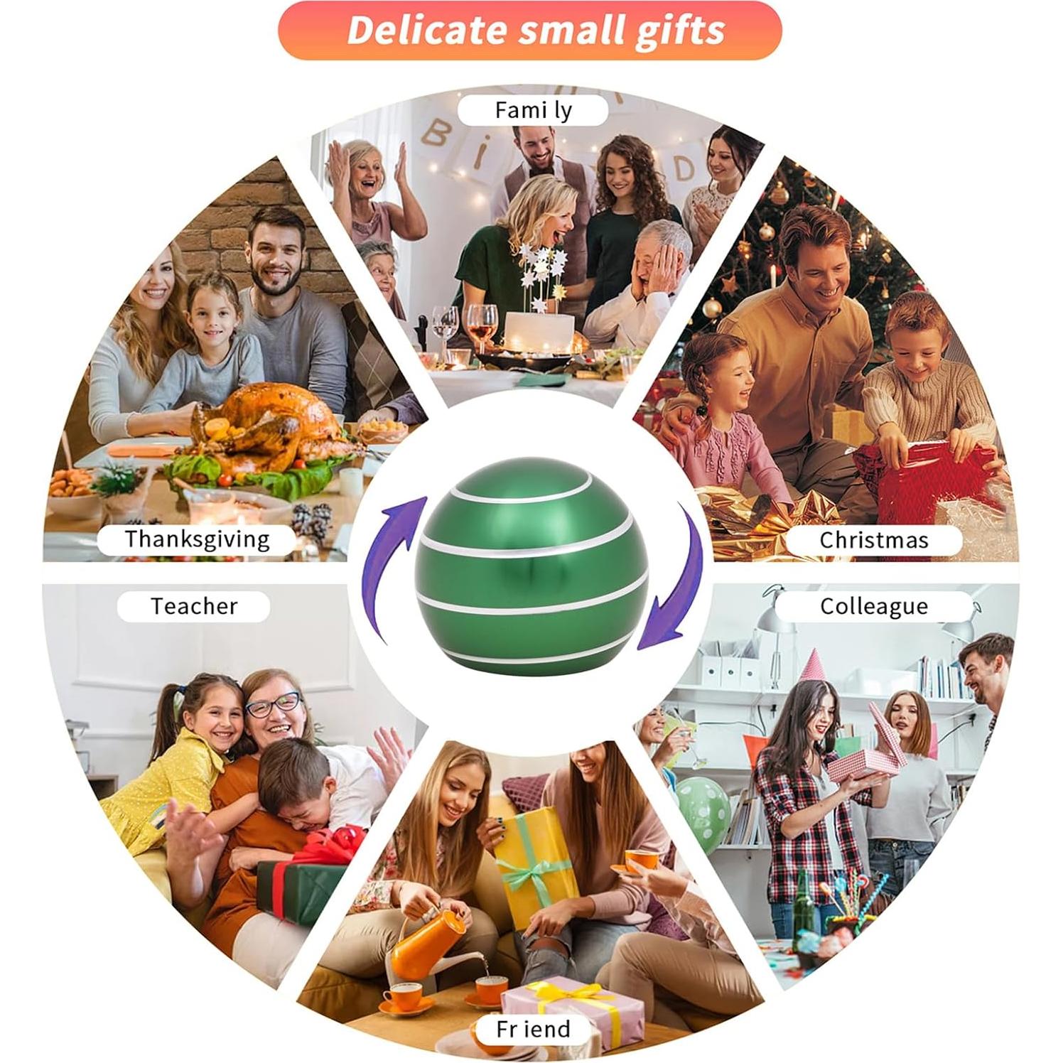 Juguete de Escritorio Kinetico Samilalago Verde Alivio Estrés