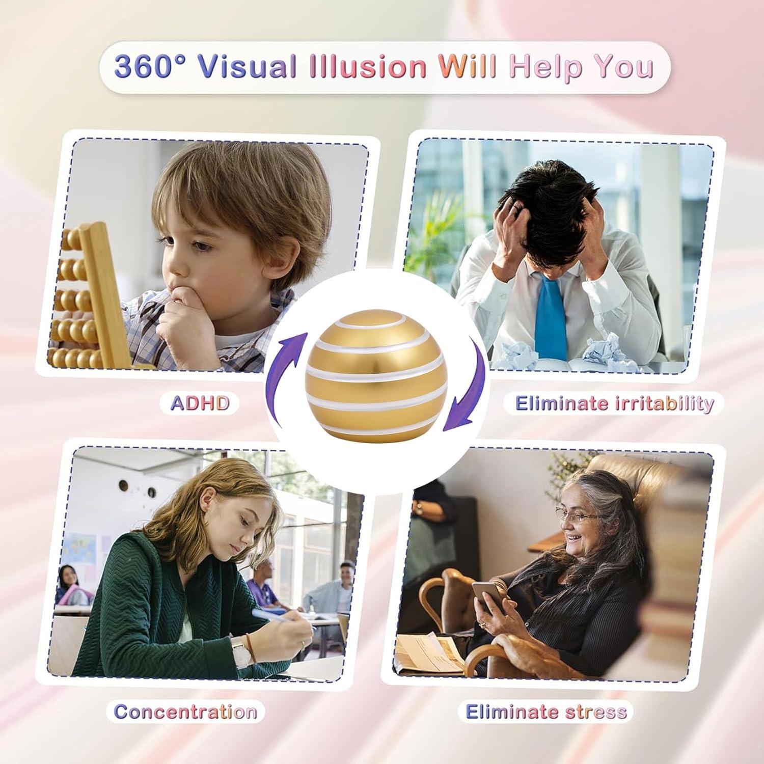 Juguete de Escritorio Kinetico Samilalago Oro Alivio Estrés