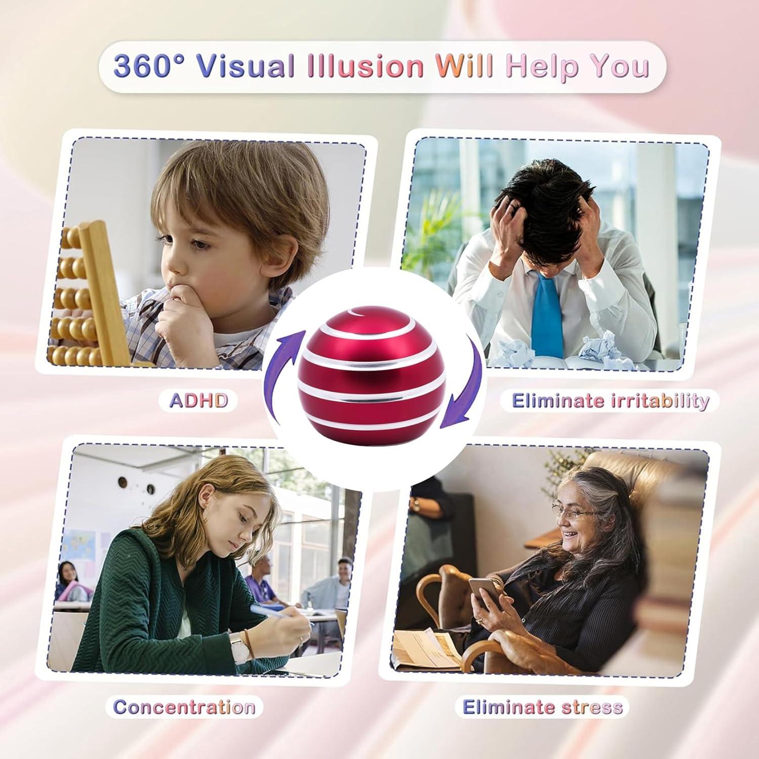 Juguete de Escritorio Kinetic Samilalago Rojo Alivio Estrés