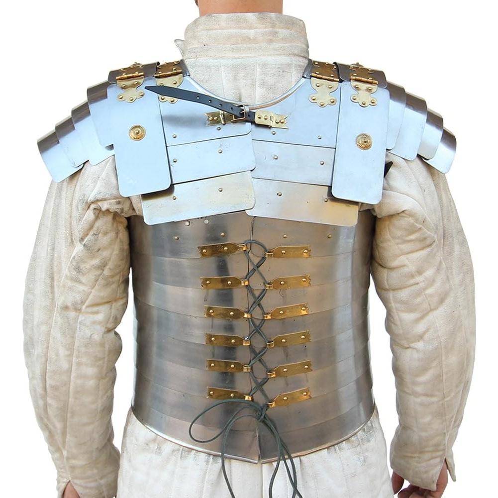 Armadura Corporal Lorica Segmentata Acero Vintage 43.7x33.8cm