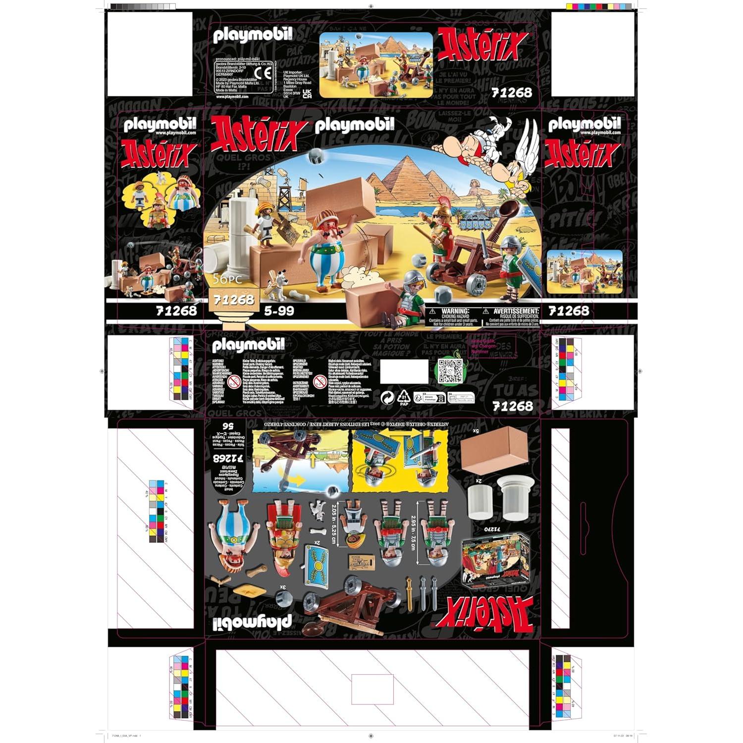 Playmobil 71268 Asterix: Numerobis y Batalla del Palacio - 56 Piezas