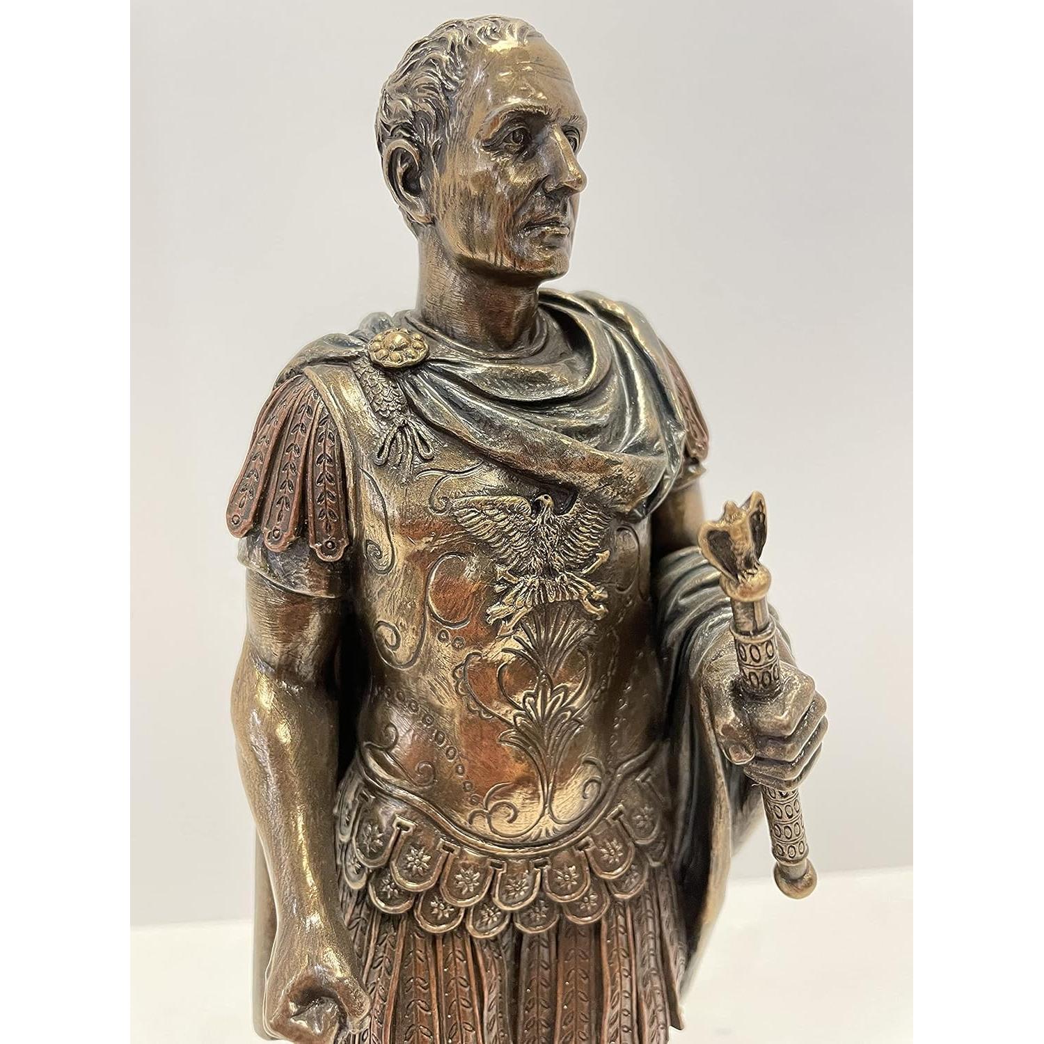 Estatua Gayo Julio César en Bronce 26cm Veronese Design