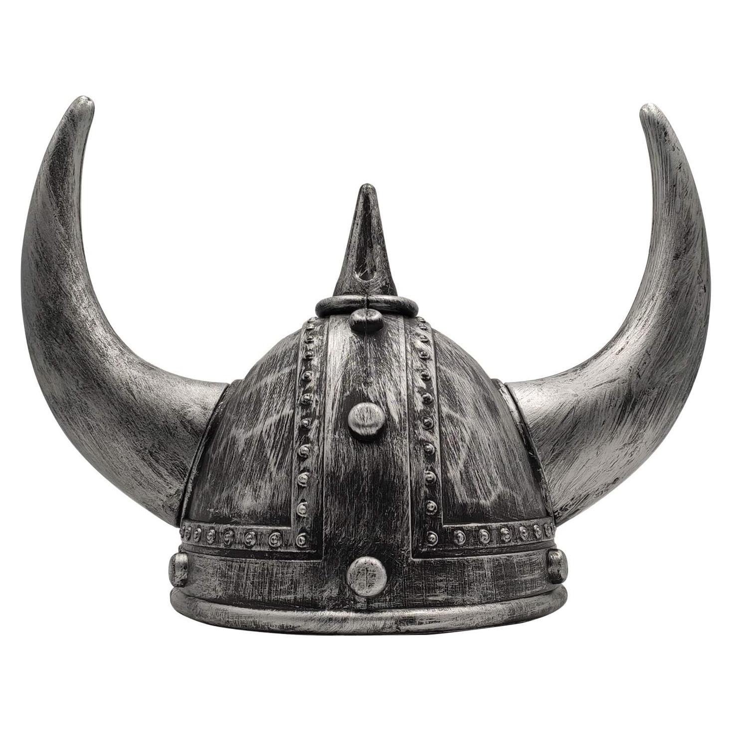 Casco Vikingo con Cuernos LOOYAR para Halloween 21 cm