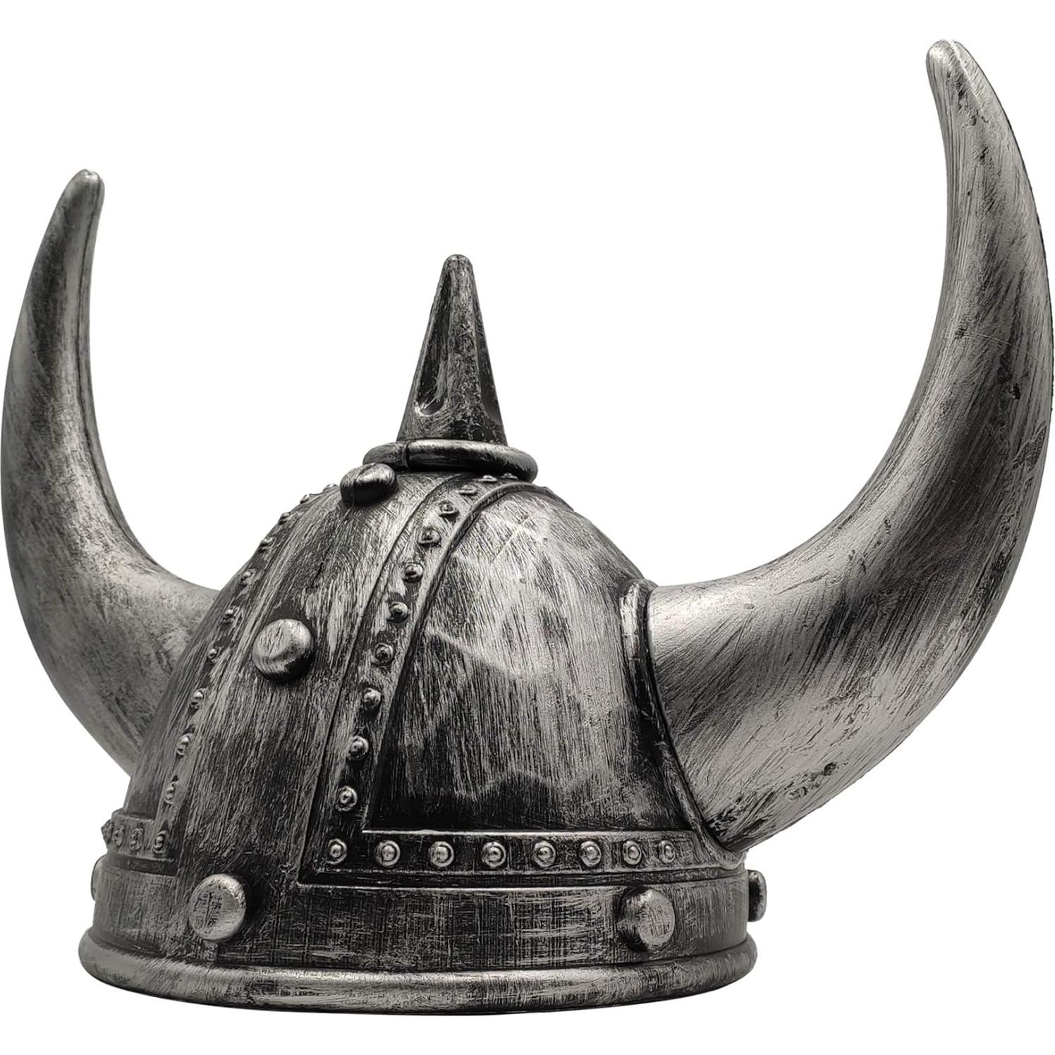 Casco Vikingo con Cuernos LOOYAR para Halloween 21 cm