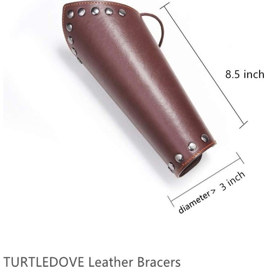 Brazaletes de Cuero Medieval TURTLEDOVE 2PCS para Cosplay