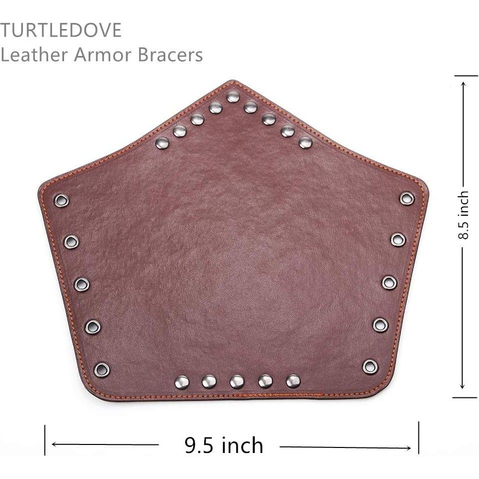 Brazaletes de Cuero Medieval TURTLEDOVE 2PCS para Cosplay