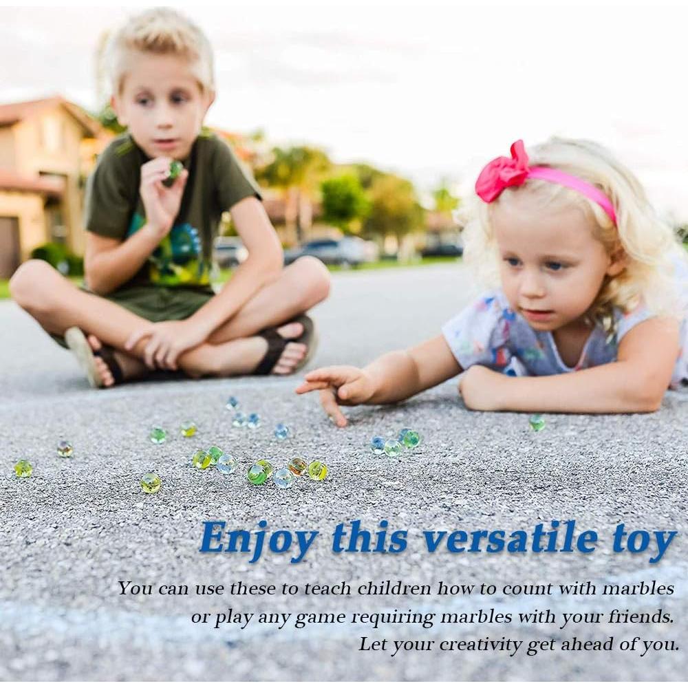 Lote de 200 Canicas de Vidrio PowerKing Ojos de Gato 14 mm