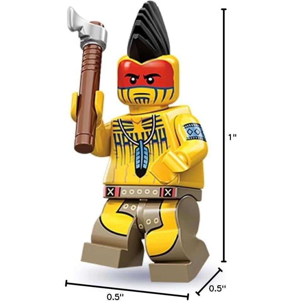 Minifigura LEGO Guerrero Tomahawk Serie 10 - 22.68g