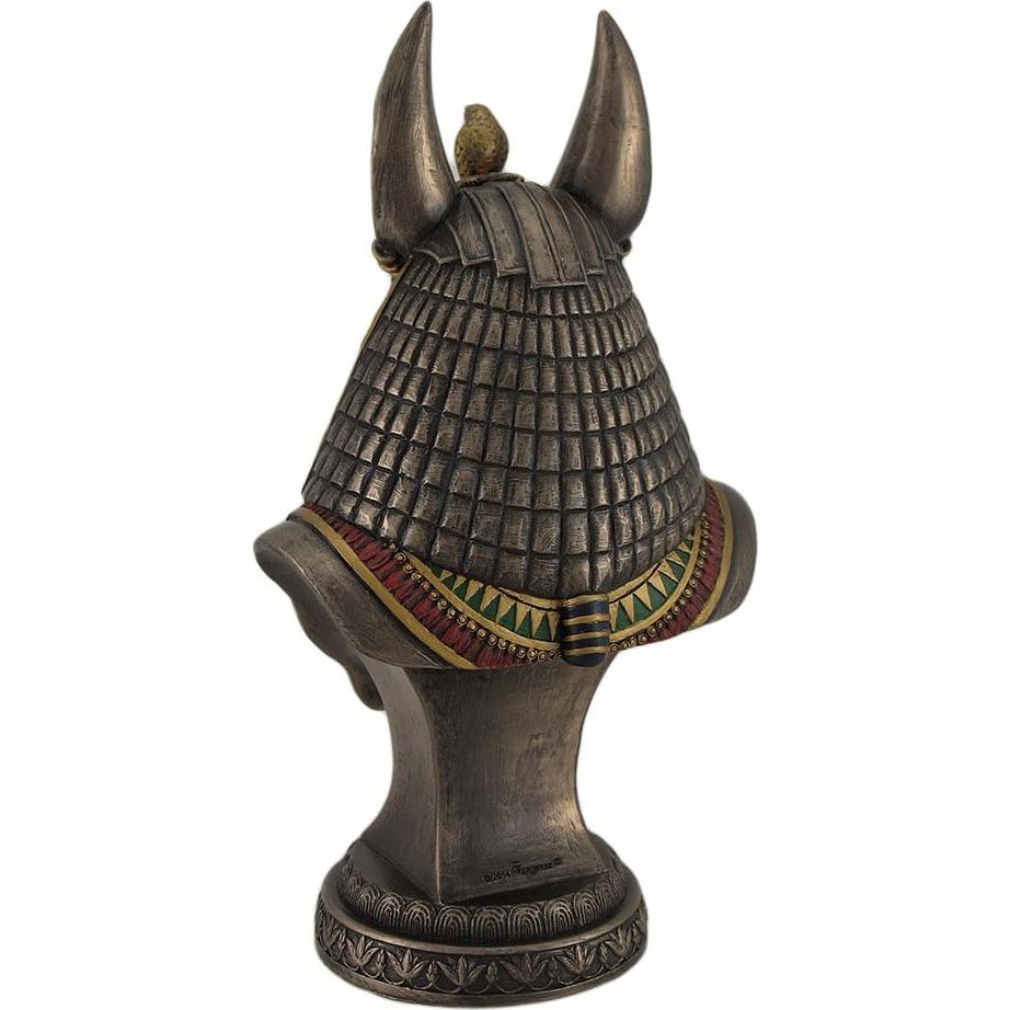 Estatua Busto Anubis Dios Chacal Diseño Veronese 24 cm