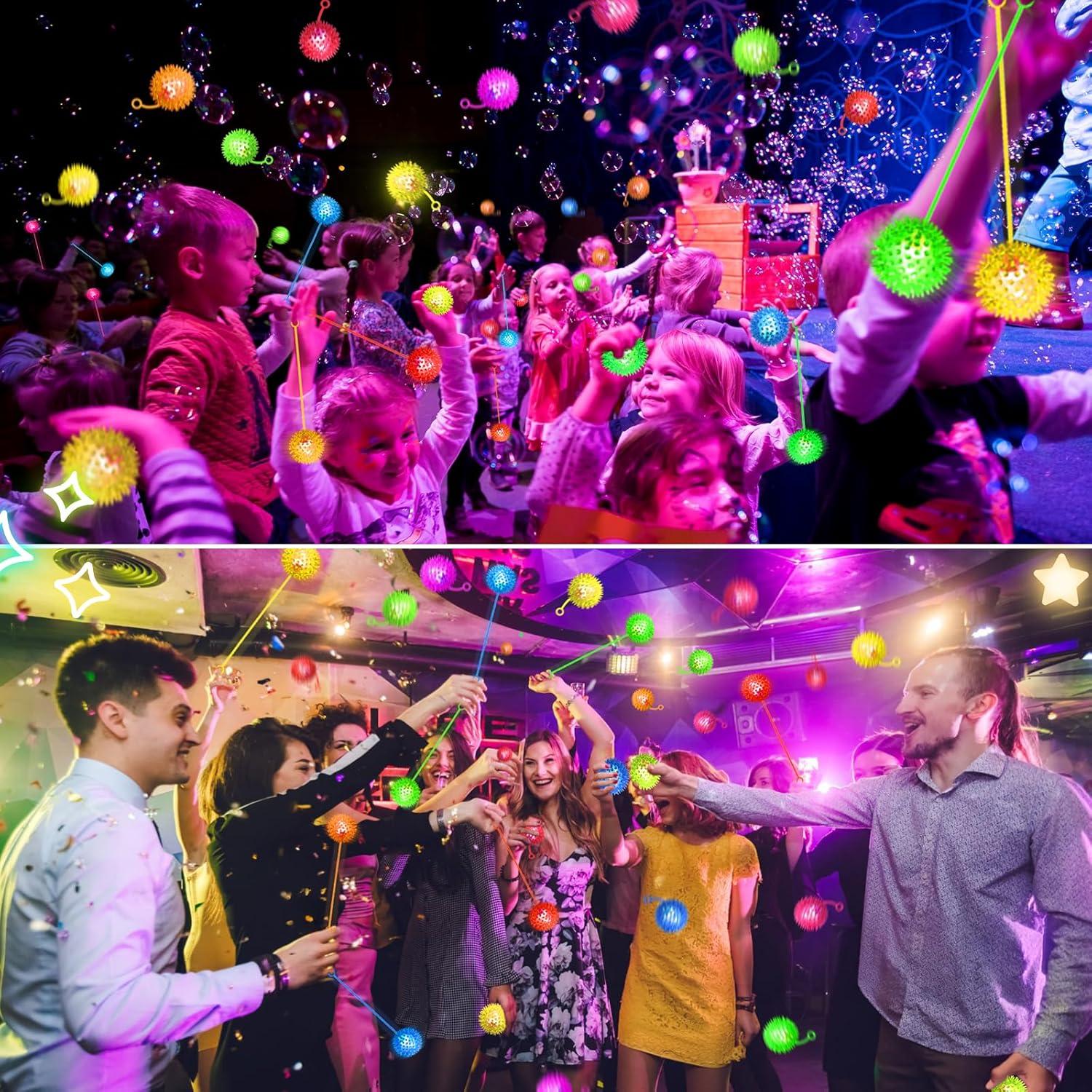 24 Pelotas Iluminadas Rebotadoras SHQDD 6.5cm Multicolor