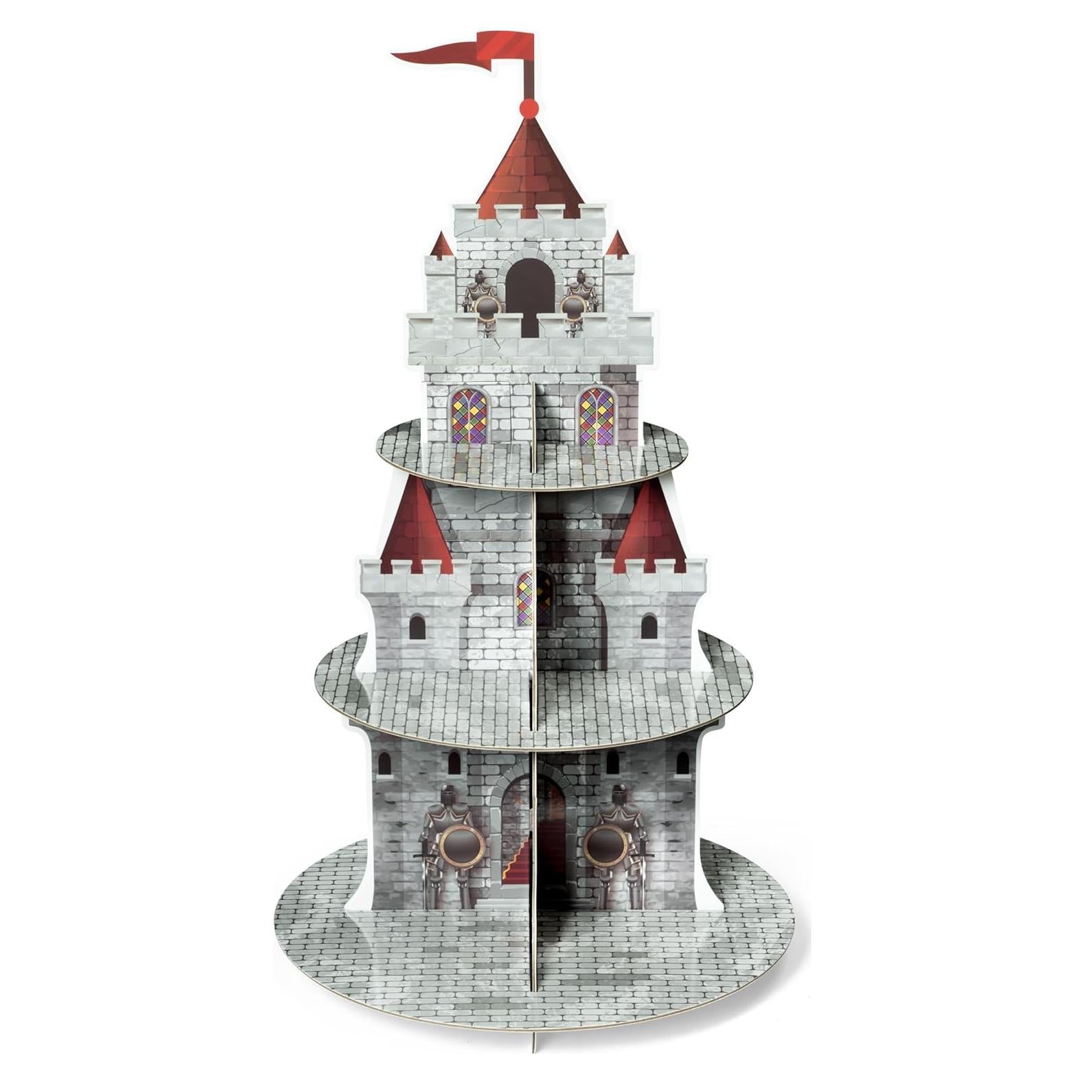 Soporte para Cupcakes Salovio Caballero Medieval 3 Niveles