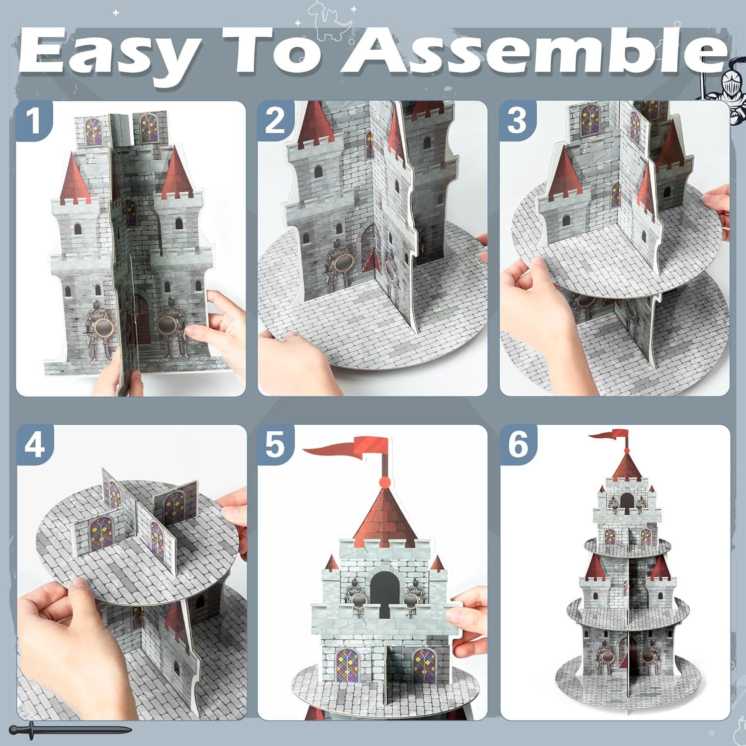 Soporte para Cupcakes Salovio Caballero Medieval 3 Niveles