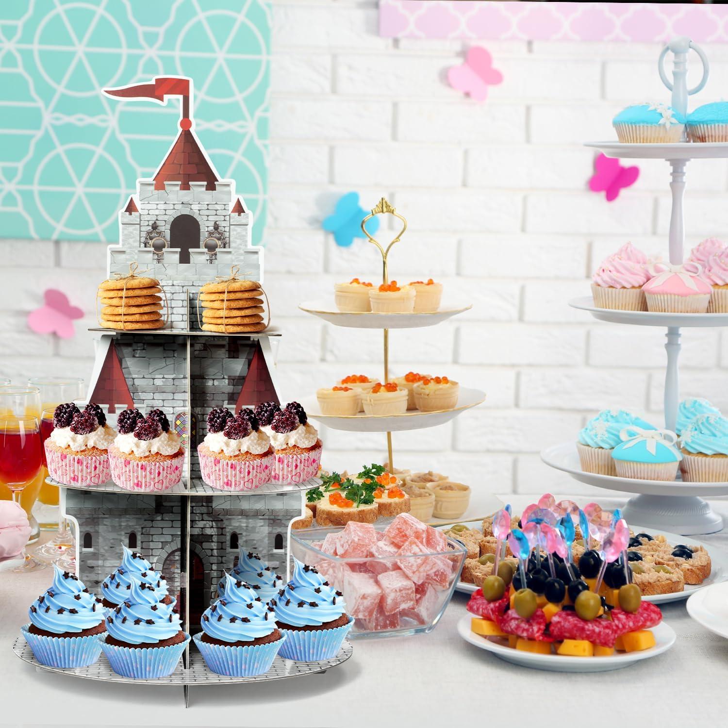 Soporte para Cupcakes Salovio Caballero Medieval 3 Niveles