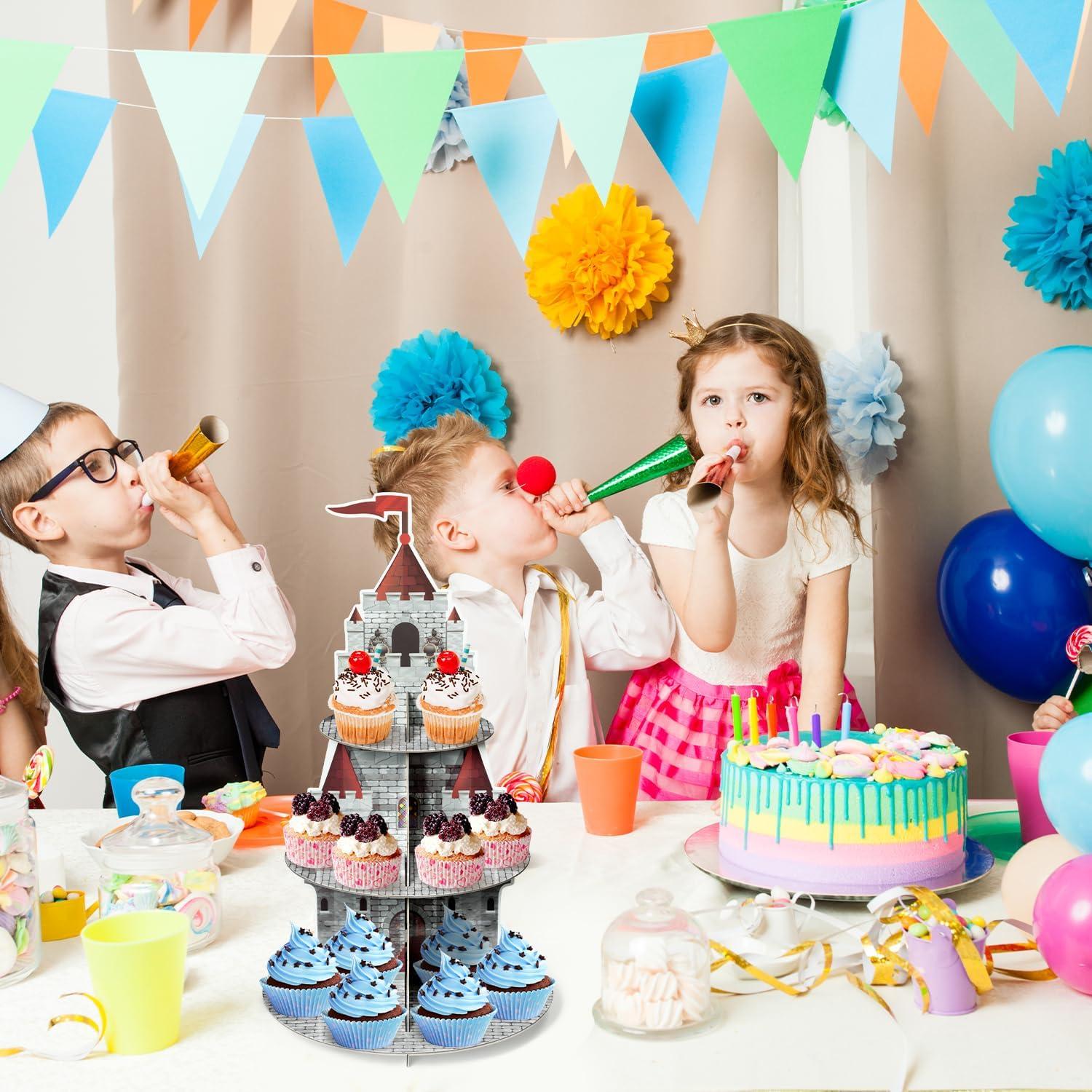 Soporte para Cupcakes Salovio Caballero Medieval 3 Niveles