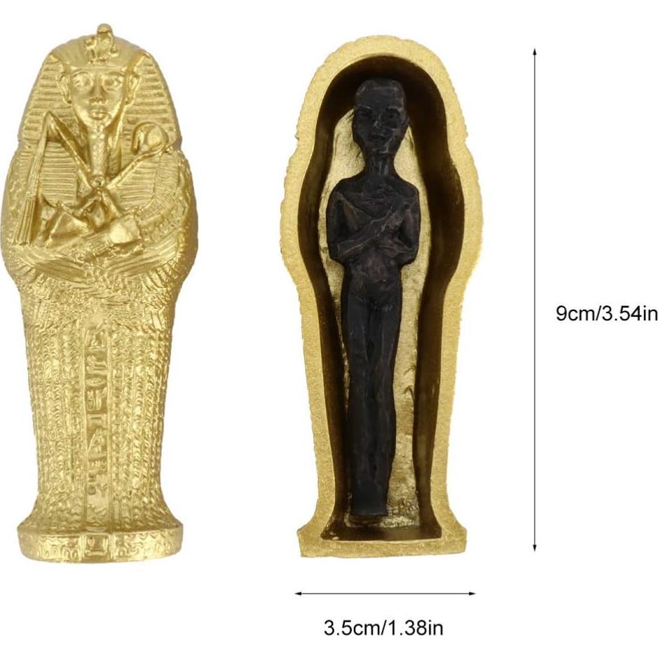 Ataúd con Momia DOITOOL 9x3.5x2.5cm Decoración Halloween