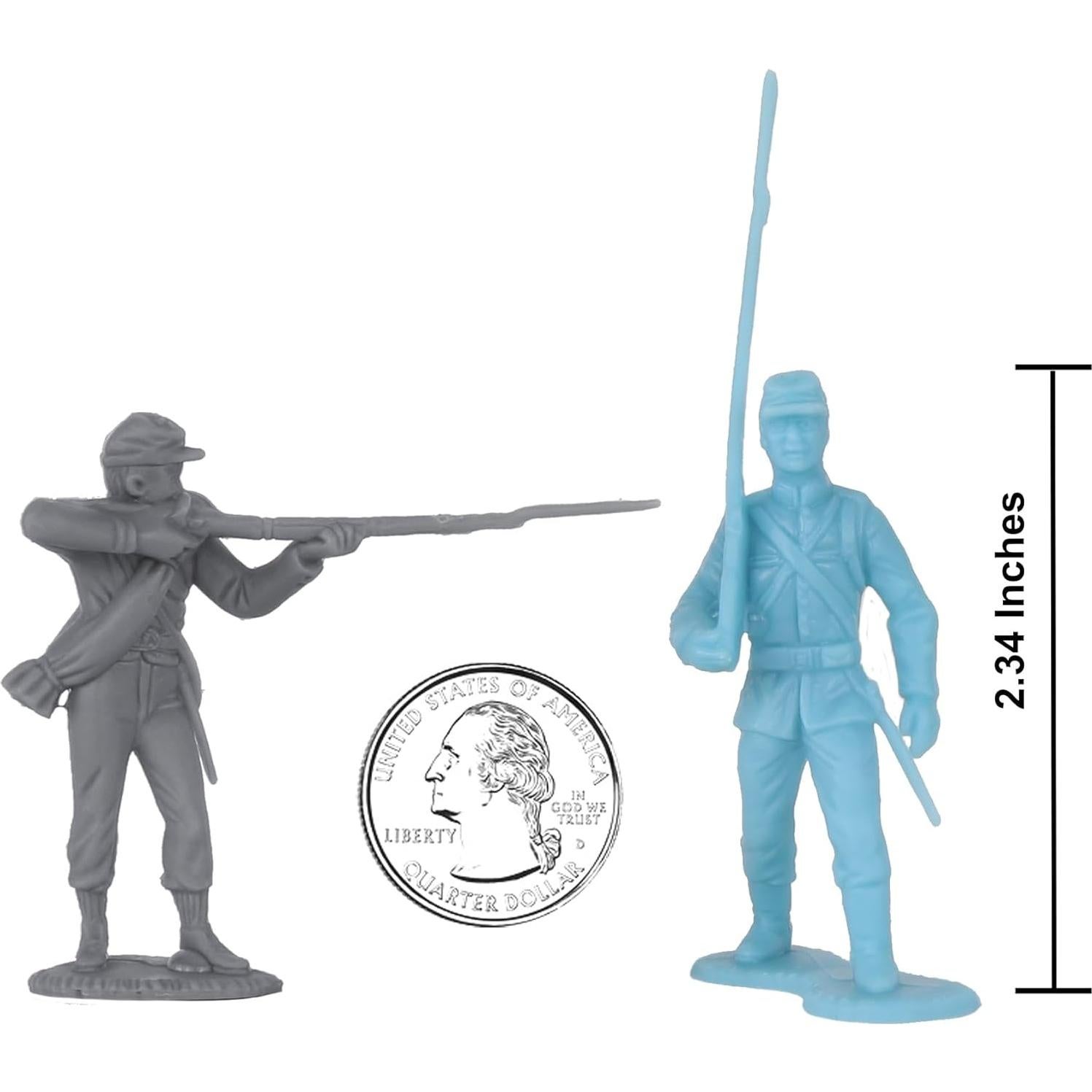 Soldados de Plástico BMC Guerra Civil Americana 31 Piezas