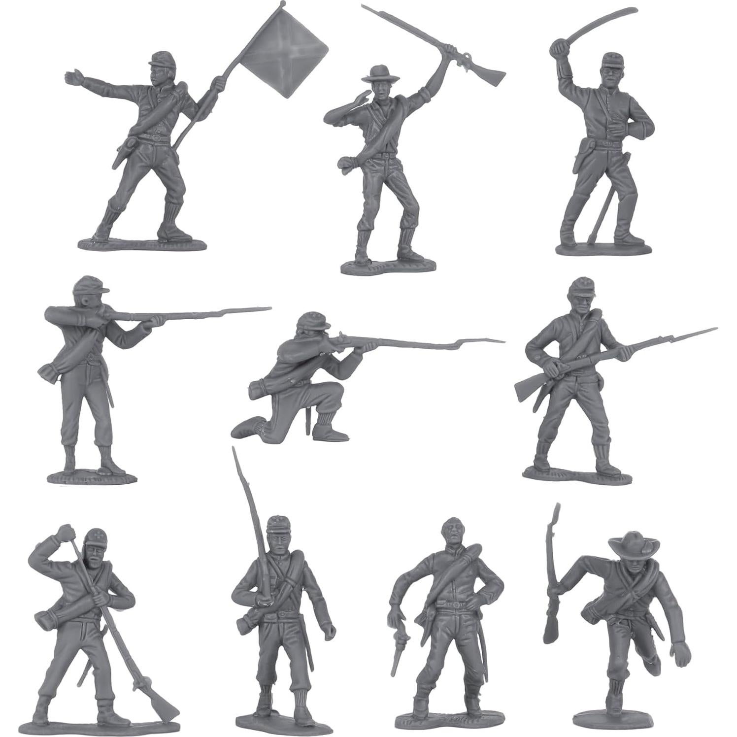 Soldados de Plástico BMC Guerra Civil Americana 31 Piezas