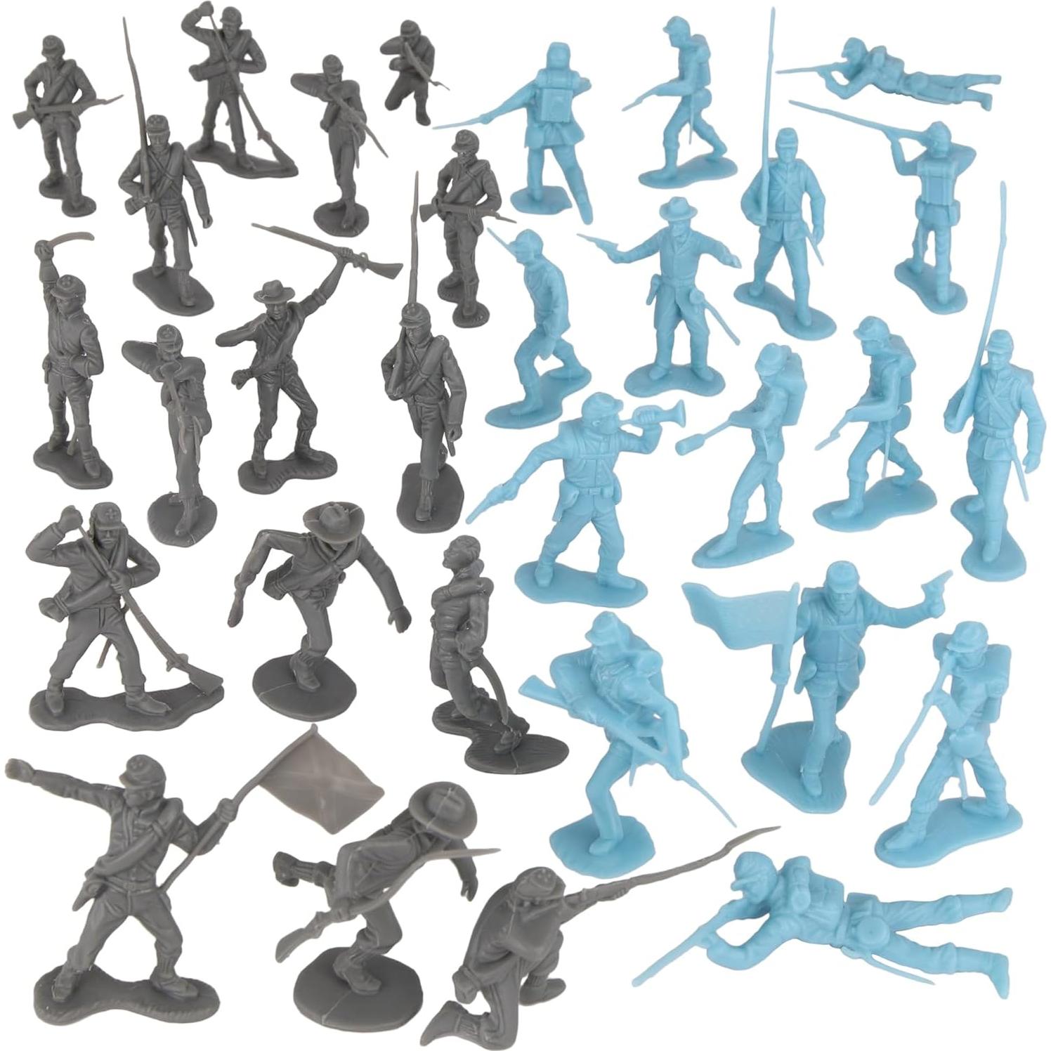 Soldados de Plástico BMC Guerra Civil Americana 31 Piezas