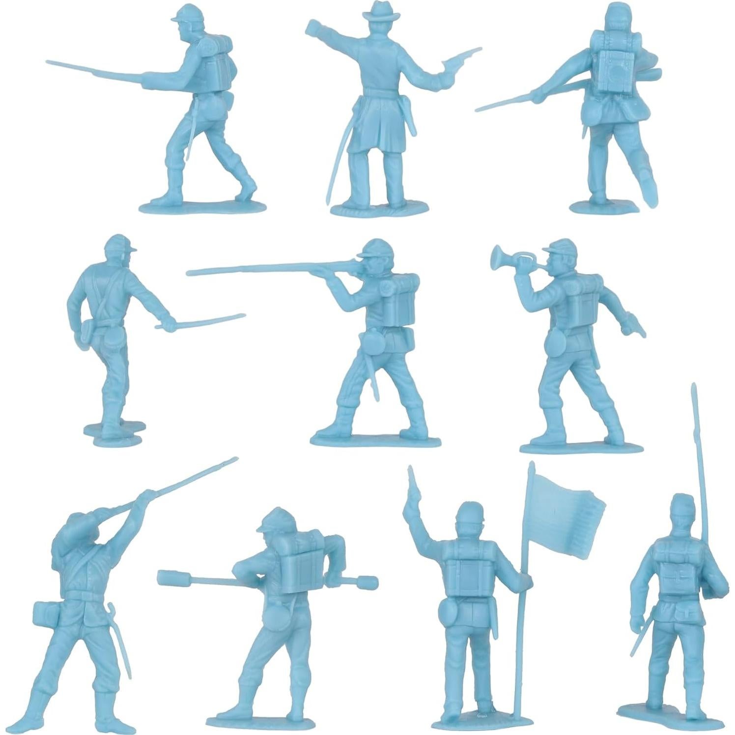 Soldados de Plástico BMC Guerra Civil Americana 31 Piezas