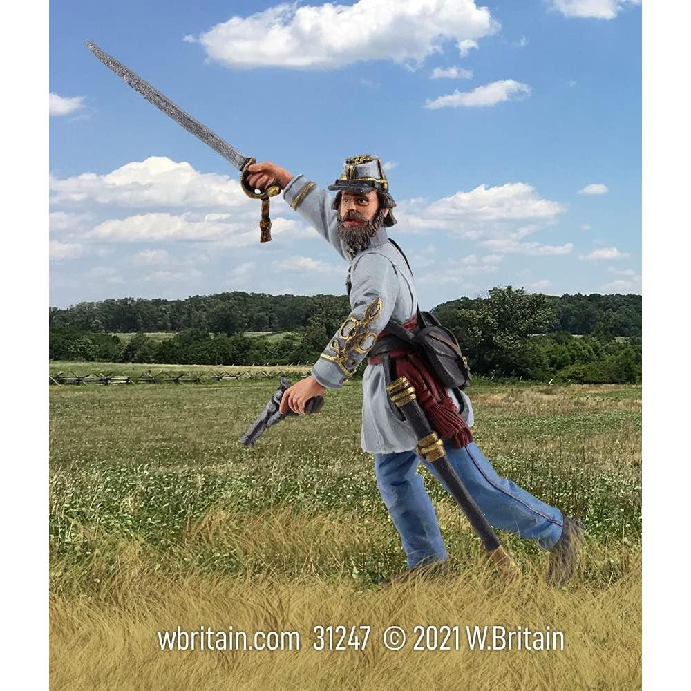 Figura de Metal W. Britains Coronel Oates 1:30 Guerra Civil